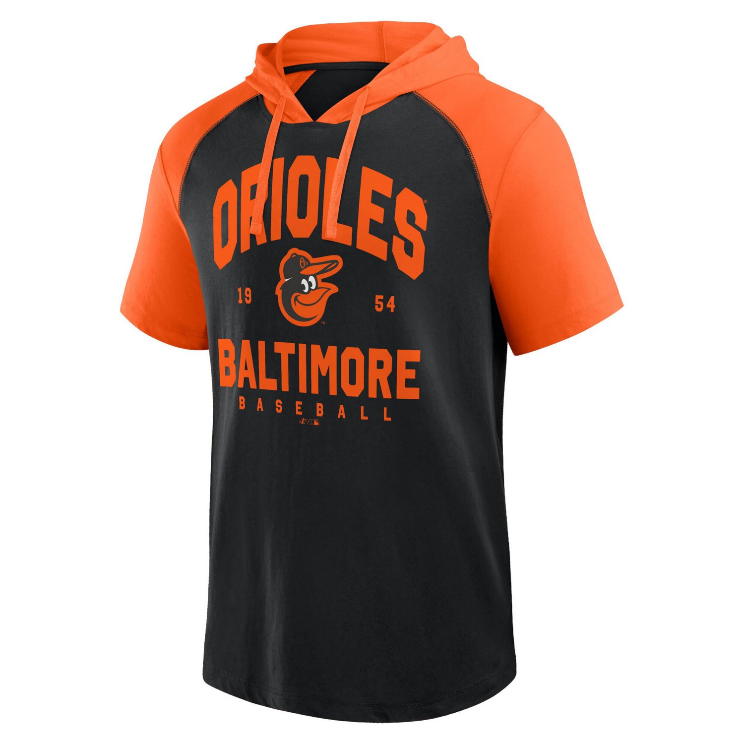 Logo Athletic Baltimore Orioles Prime Raglan Short Sleeve Hoodie T-Shirt - view number 2