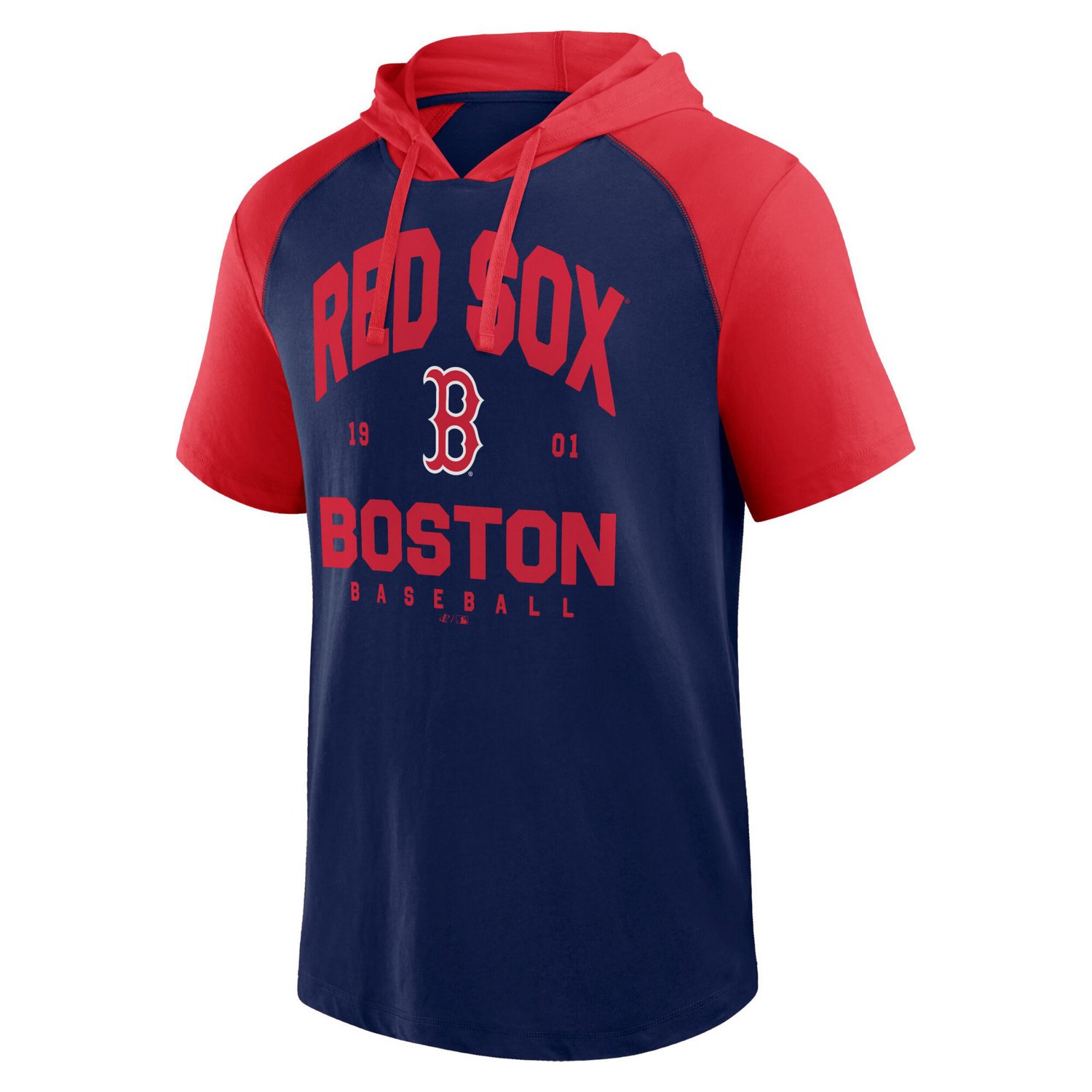 Logo Athletic Boston Red Sox Prime Raglan Short Sleeve Hoodie T-Shirt - view number 2