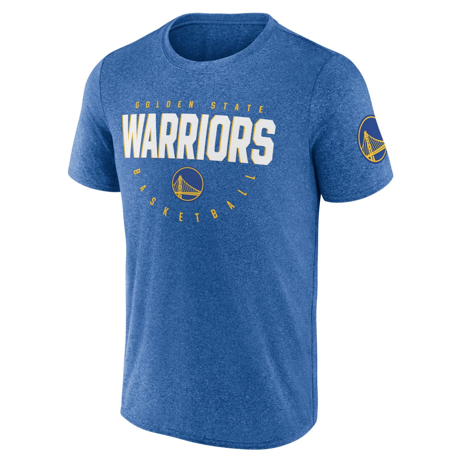 Logo Athletic Heather Golden State Warriors Block Practice Performance T-Shirt - view number 2