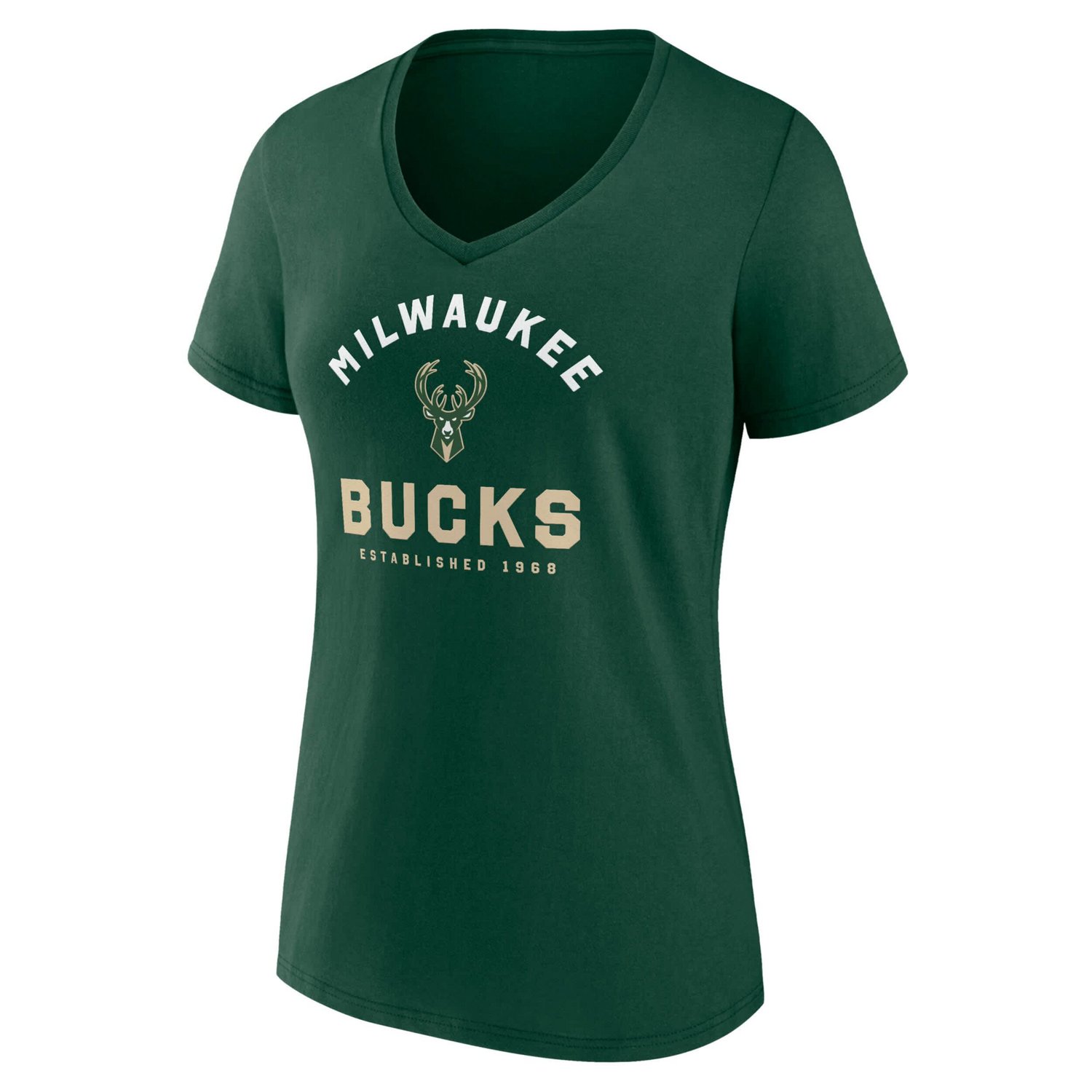 Logo Athletic Hunter Milwaukee Bucks Unrivaled V-Neck T-Shirt - view number 2