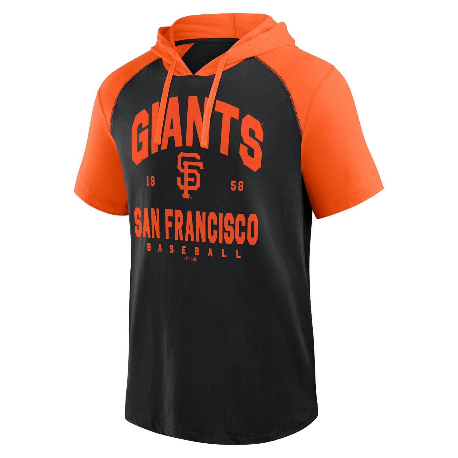 Logo Athletic San Francisco Giants Prime Raglan Short Sleeve Hoodie T-Shirt - view number 2