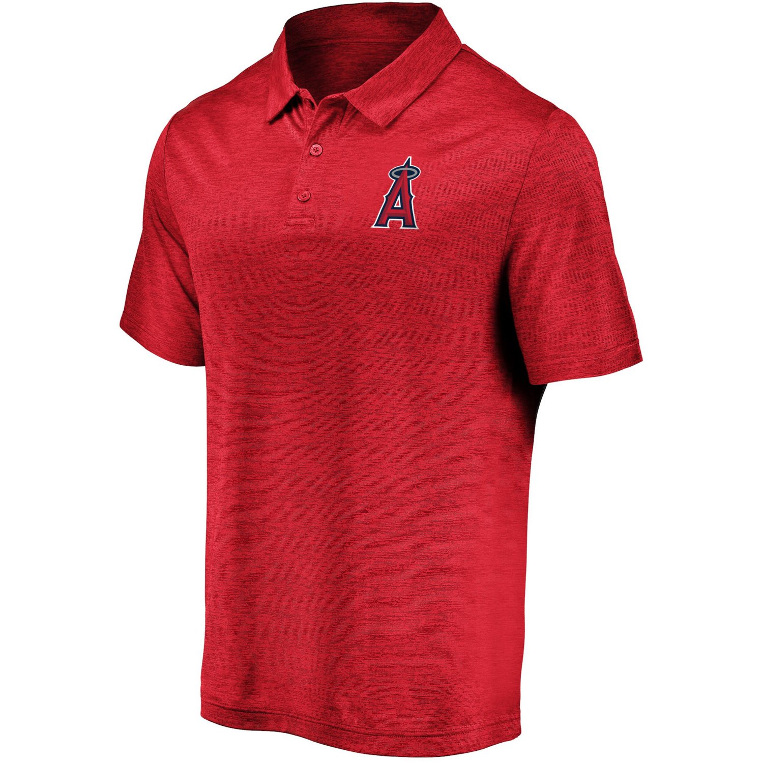 Los Angeles Angels Iconic Striated Primary Logo Lightweight Polo - view number 2