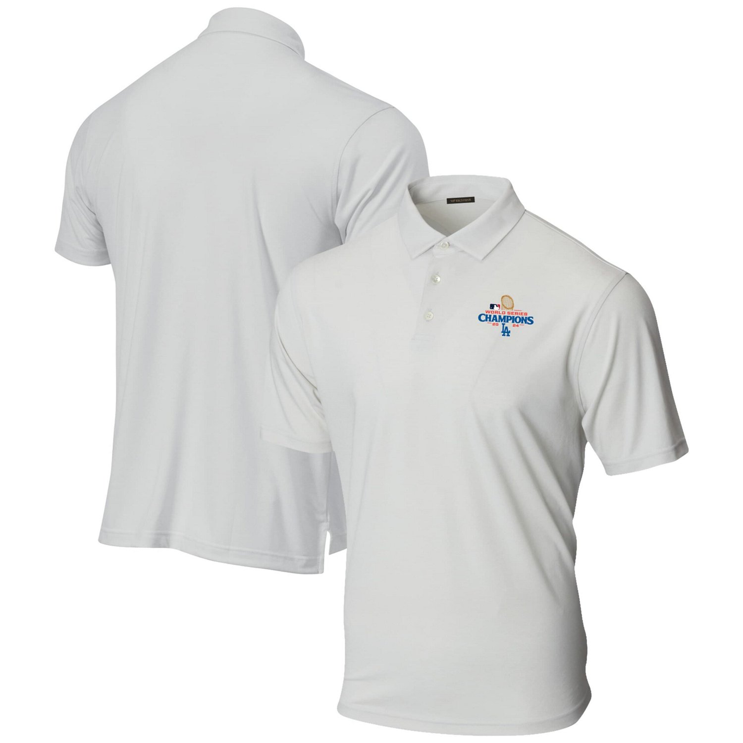 Los Angeles Dodgers 2024 World Series Champions Butter Stripe Polo