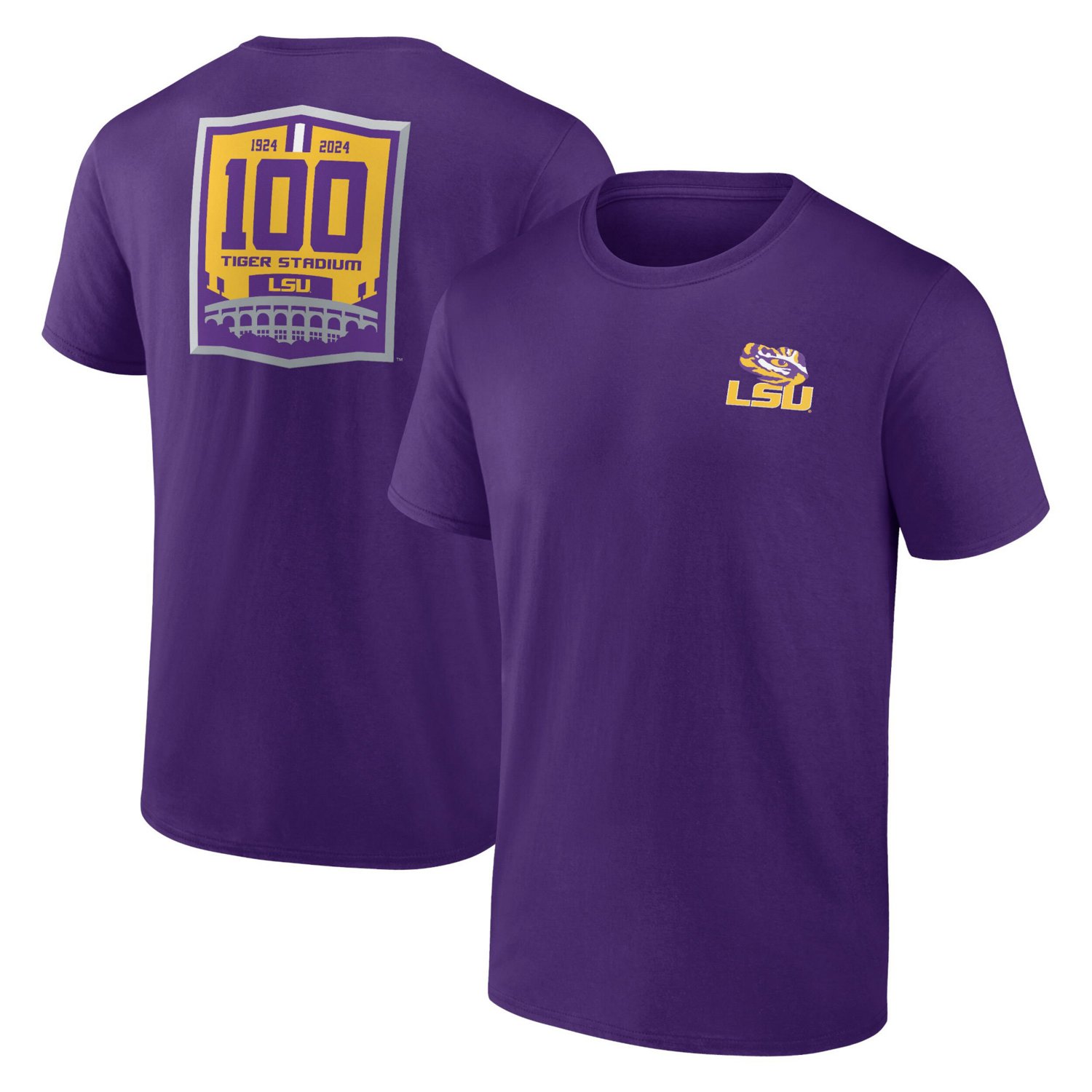 LSU Tigers 100 Years in Tiger Stadium Core T-Shirt - view number 1