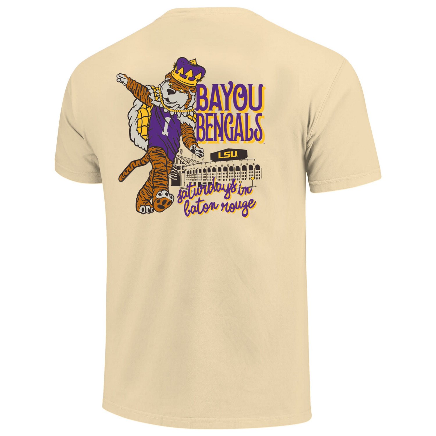 LSU Tigers Hyperlocal Comfort Colors T-Shirt                                                                                     - view number 3