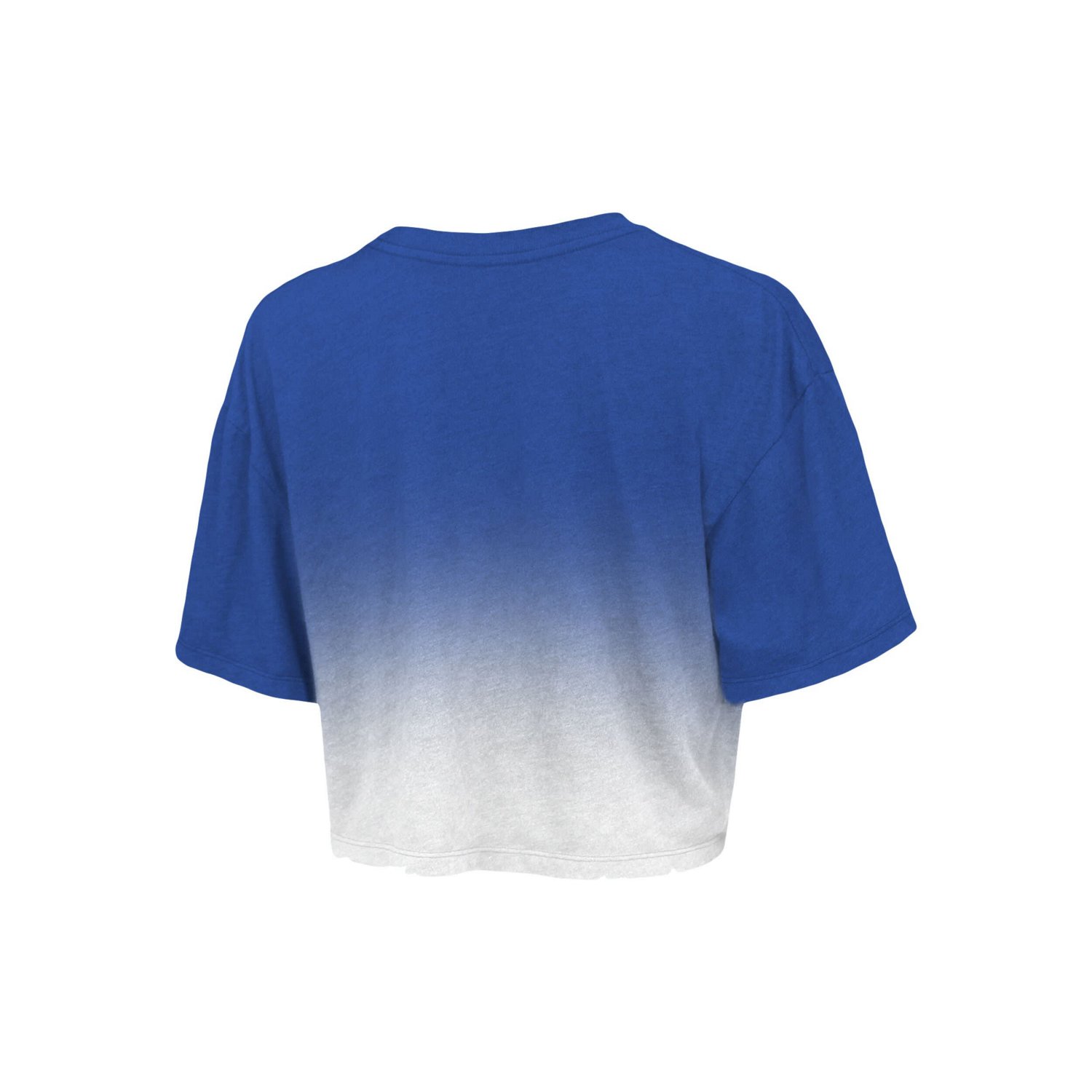 Majestic Threads /White Philadelphia 76ers Repeat Dip-Dye Cropped T-Shirt                                                        - view number 3
