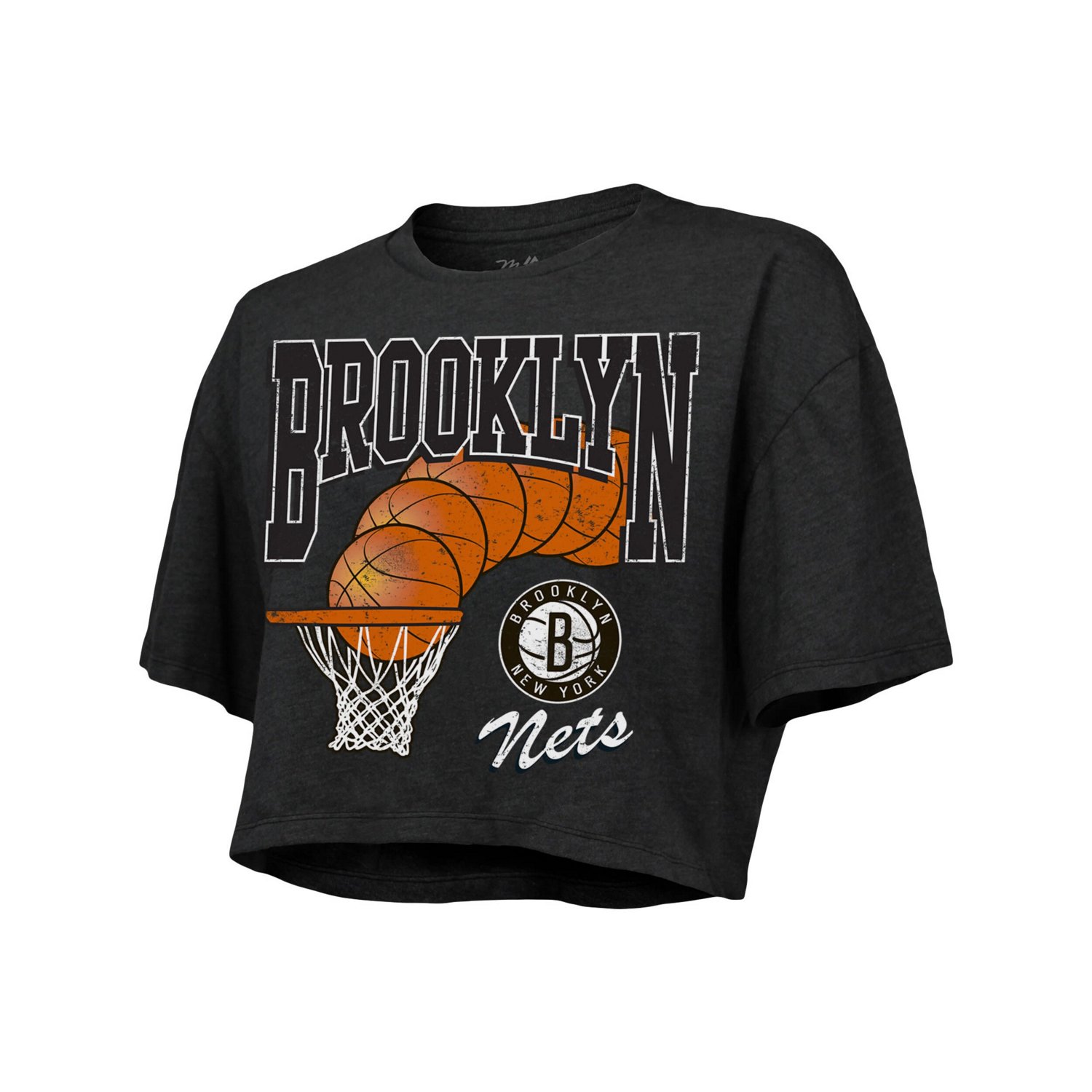 Majestic Threads Brooklyn Nets Bank Shot Cropped T-Shirt                                                                         - view number 2