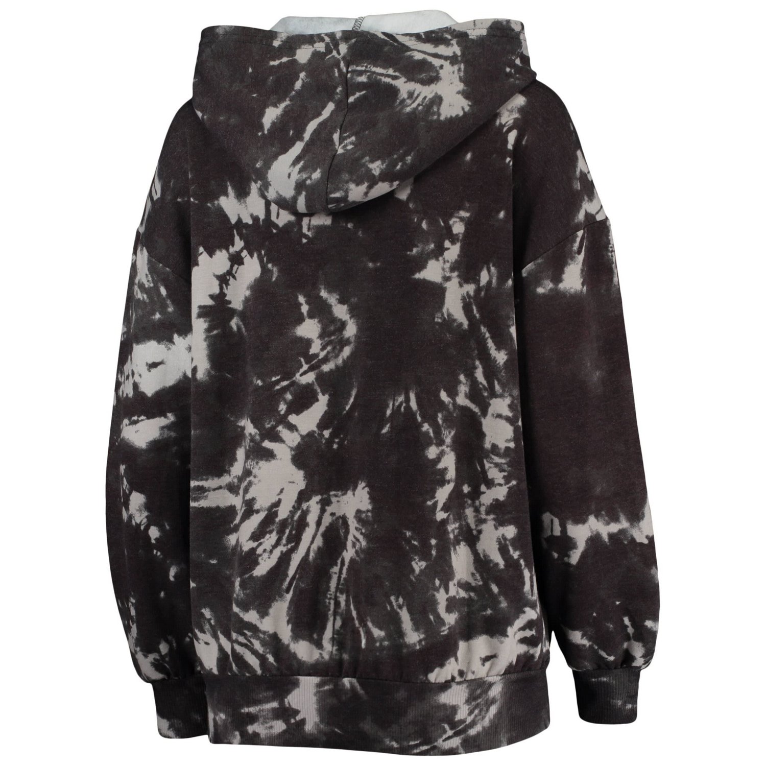 Majestic Threads Brooklyn Nets Burble Tie-Dye Tri-Blend Pullover Hoodie                                                          - view number 3