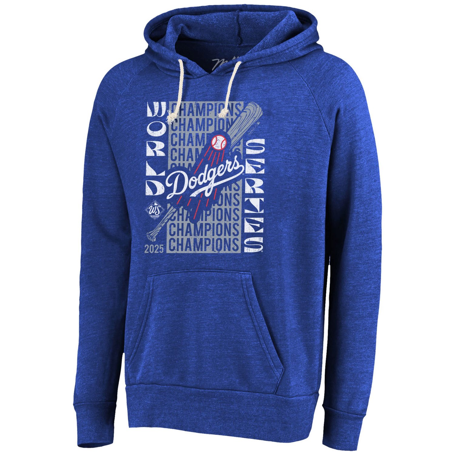 Majestic Threads Freddie Freeman Los Angeles Dodgers 2025 World Series Champions Name  Number Tri-Blend Hoodie - view number 2