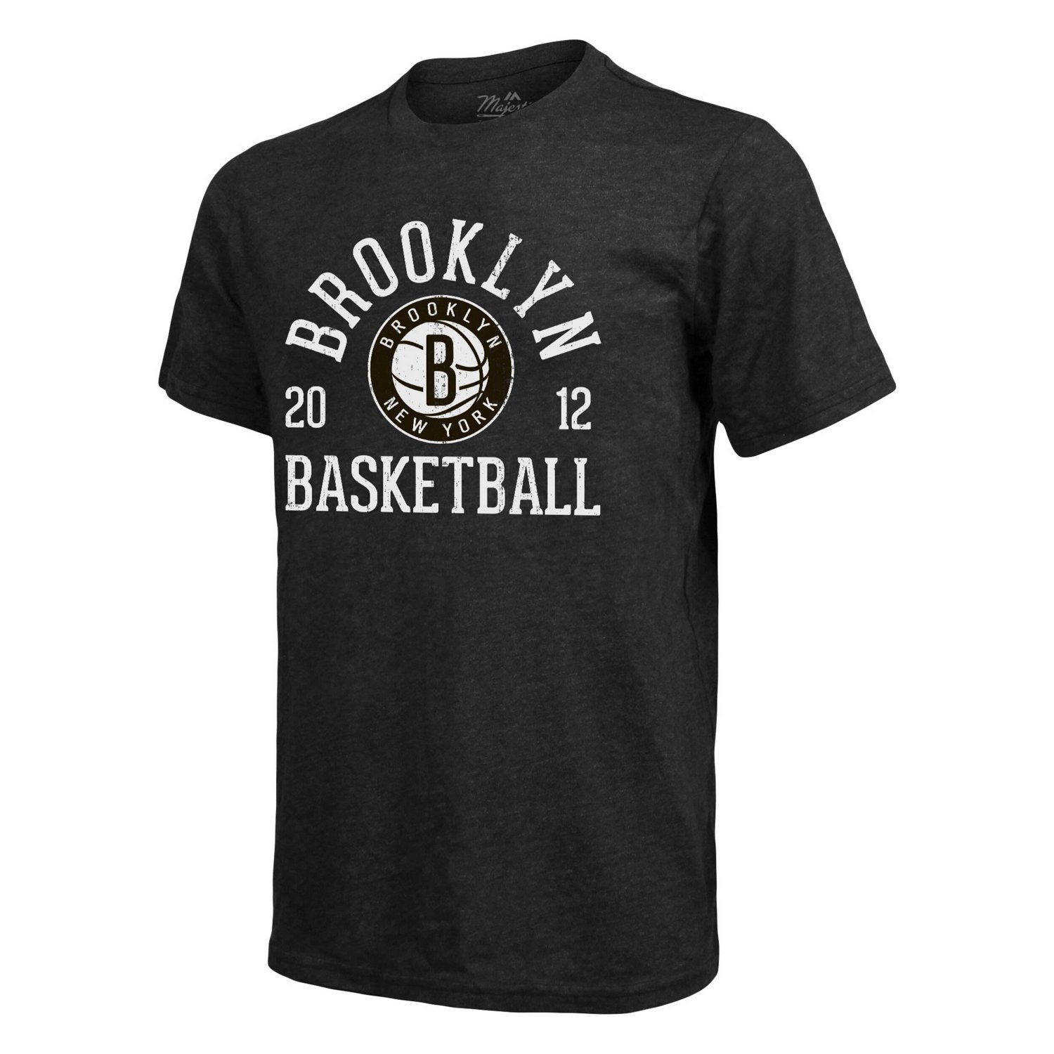 Majestic Threads Heathered Brooklyn Nets Ball Hog Tri-Blend T-Shirt
