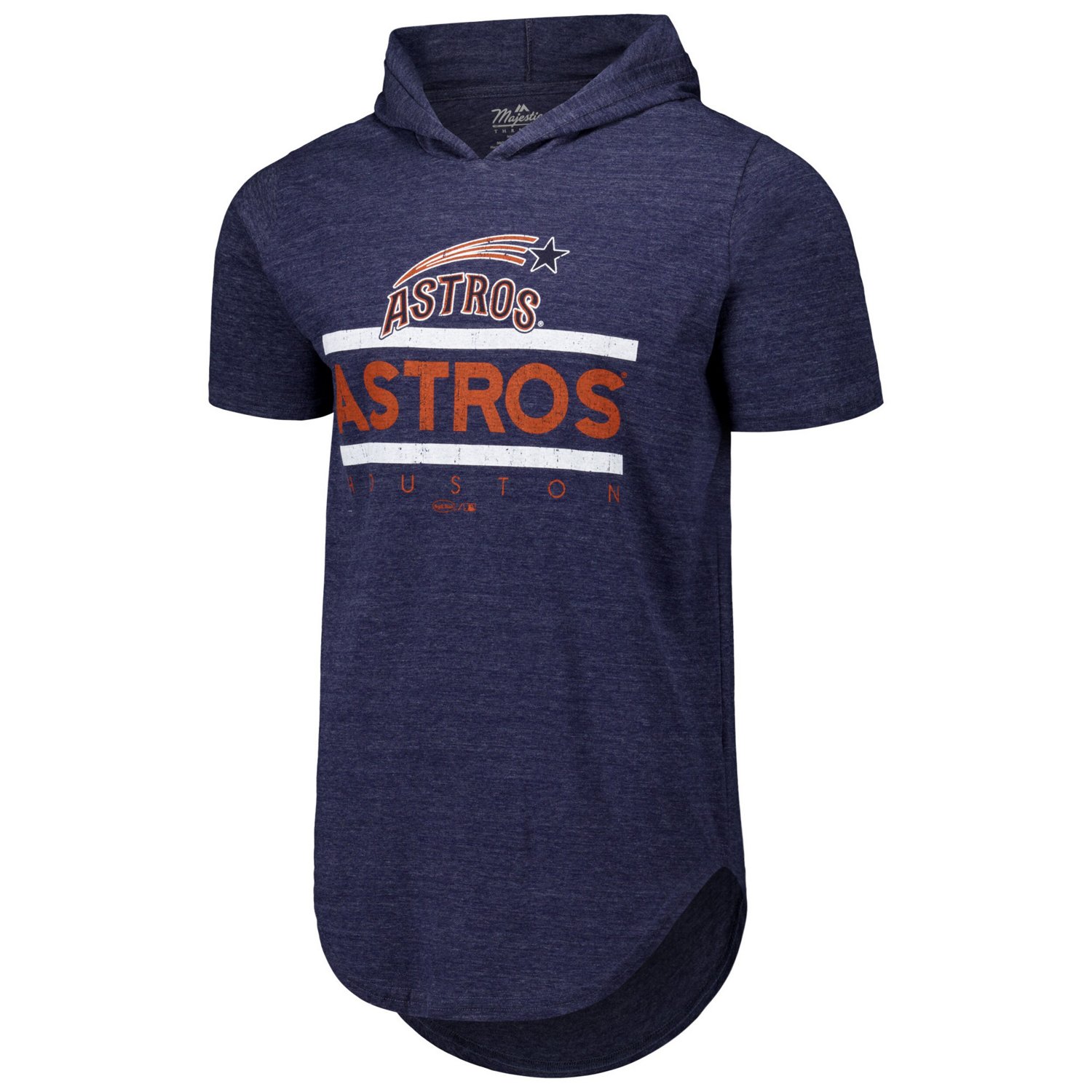 Majestic Threads Houston Astros Tri-Blend Hoodie T-Shirt - view number 2