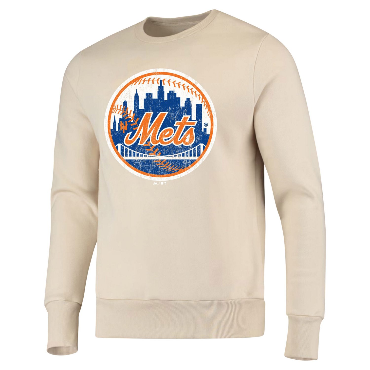 Majestic Threads New York Mets Fleece Pullover Sweatshirt - view number 2