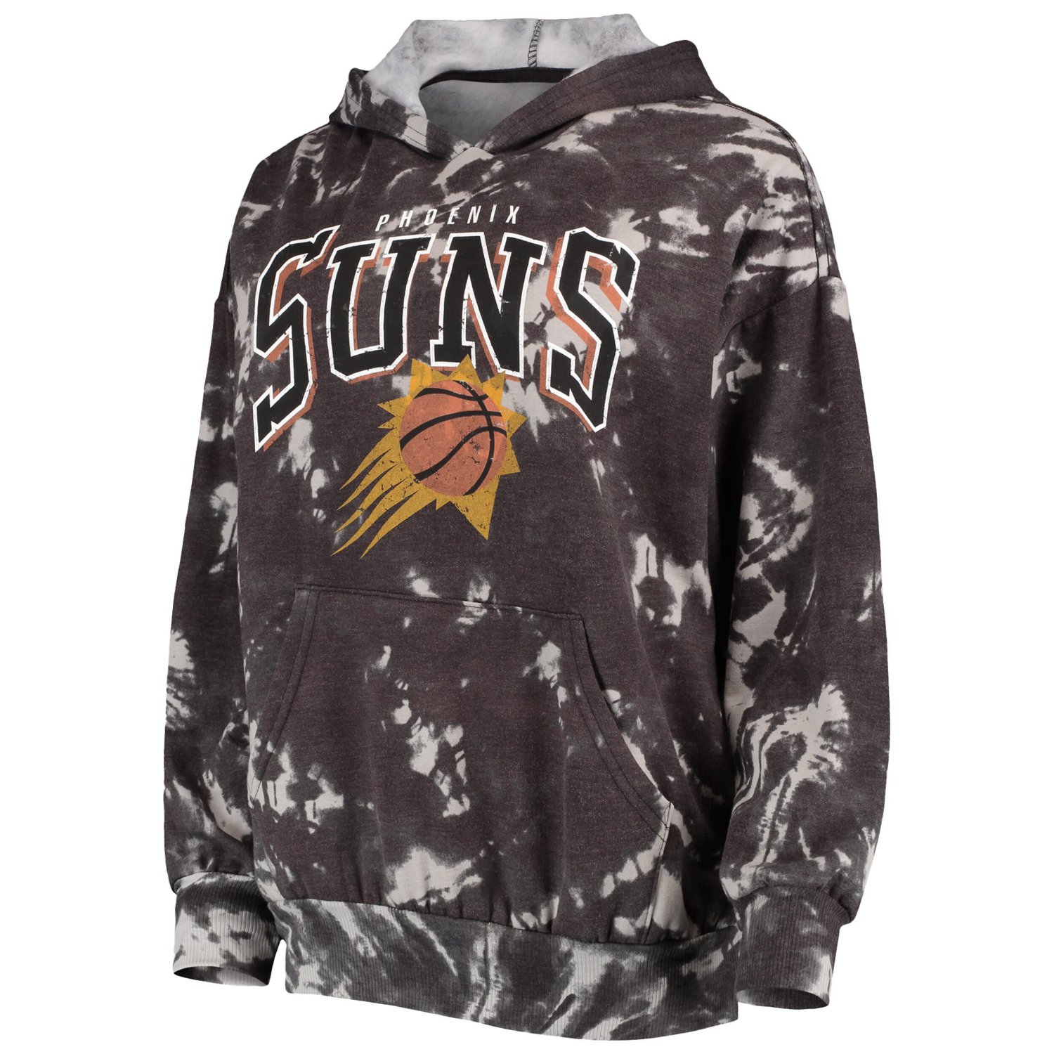 Majestic Threads Phoenix Suns Burble Tie-Dye Tri-Blend Pullover Hoodie                                                           - view number 2