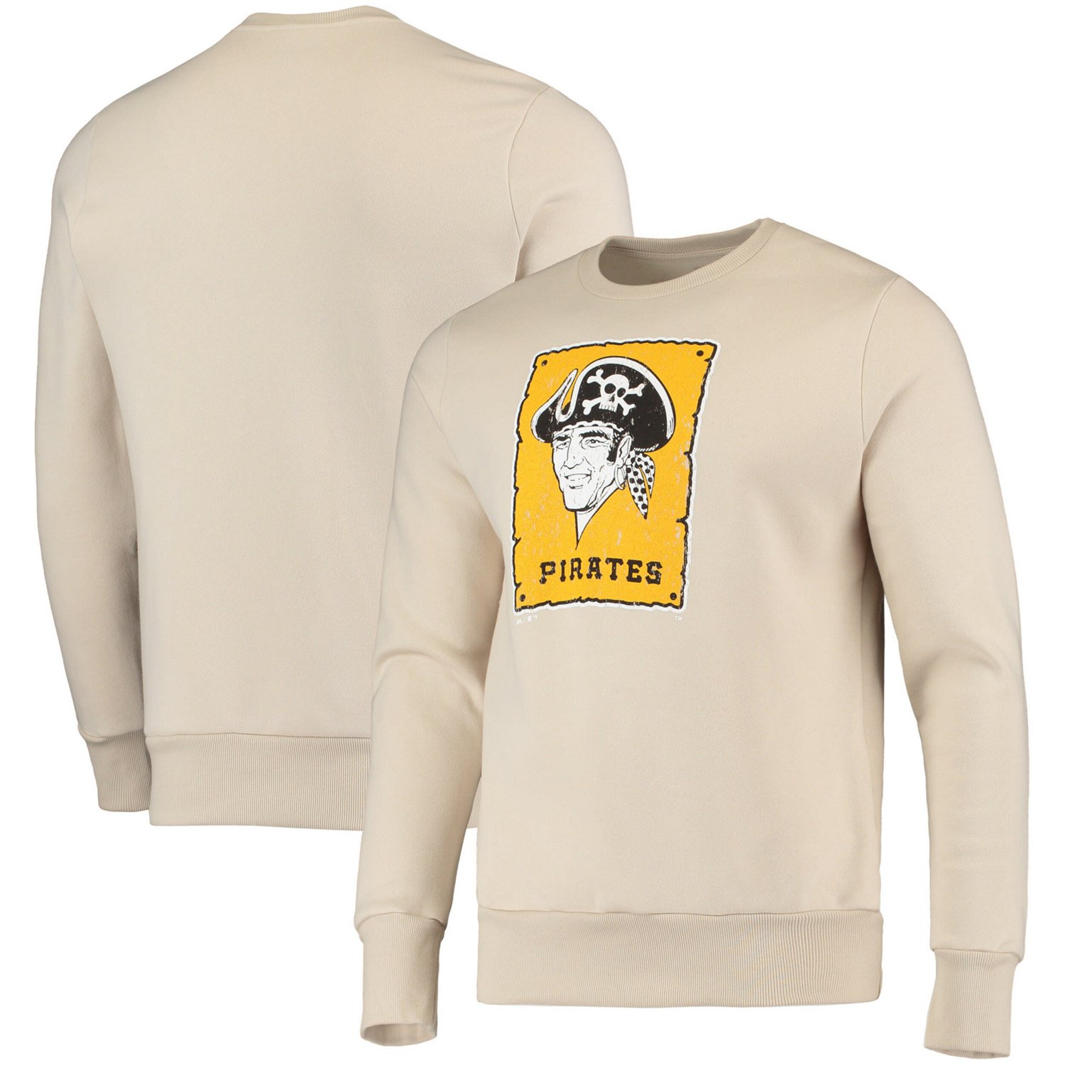 Majestic Threads Pittsburgh Pirates Fleece Pullover Sweatshirt