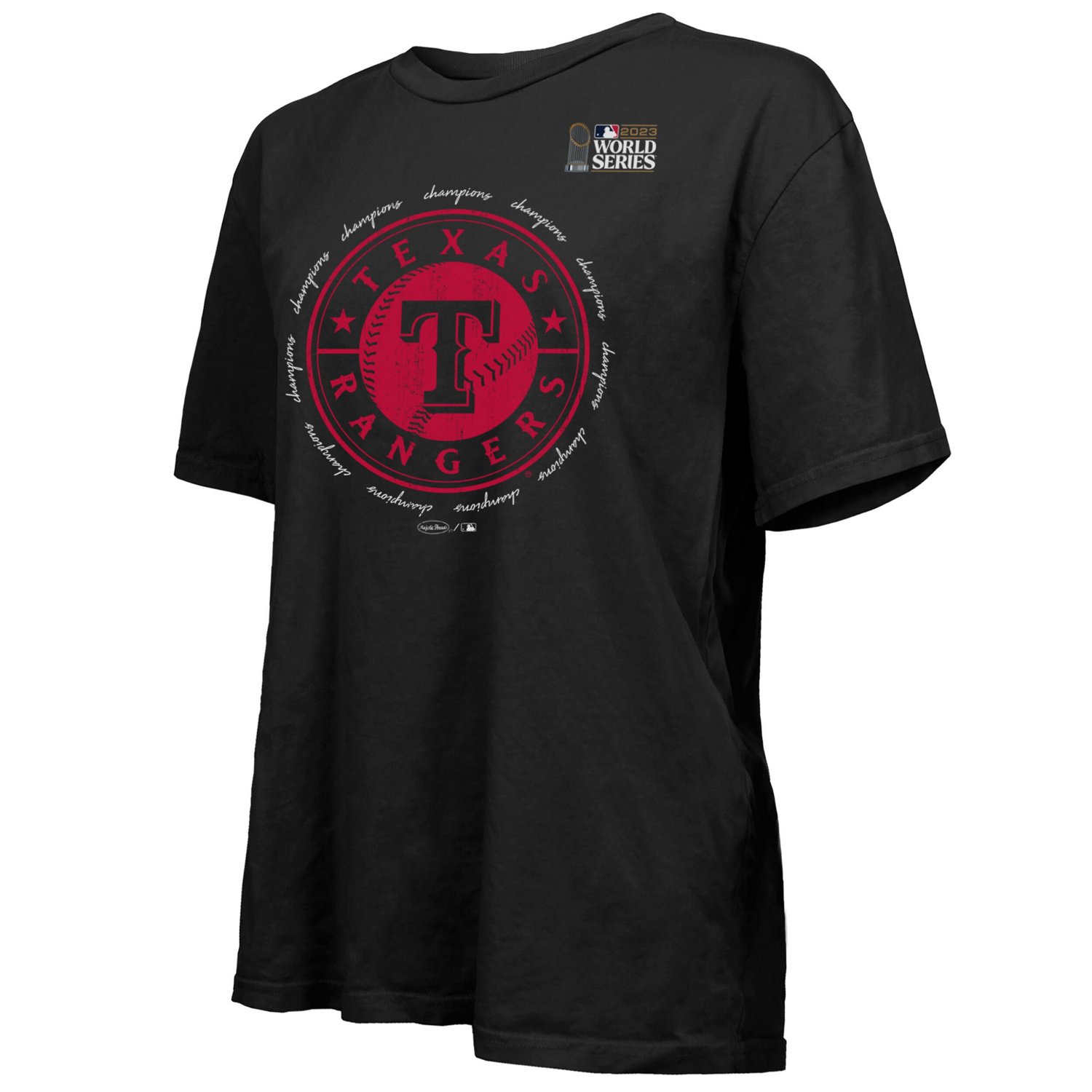 Majestic Threads Texas Rangers 2023 World Series Champions Oversized T-Shirt - view number 2