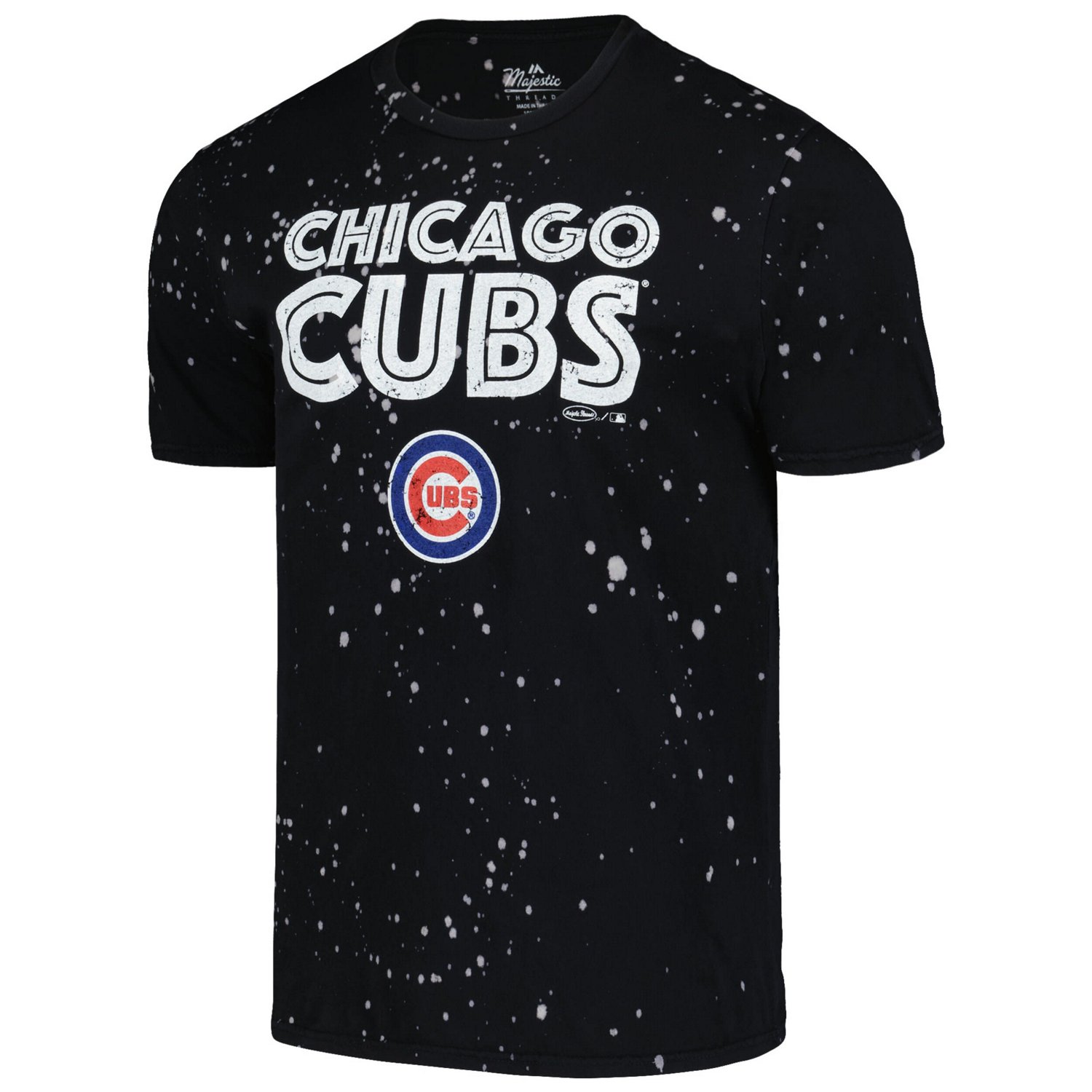 Majestic Threads White Chicago Cubs Splatter T-Shirt