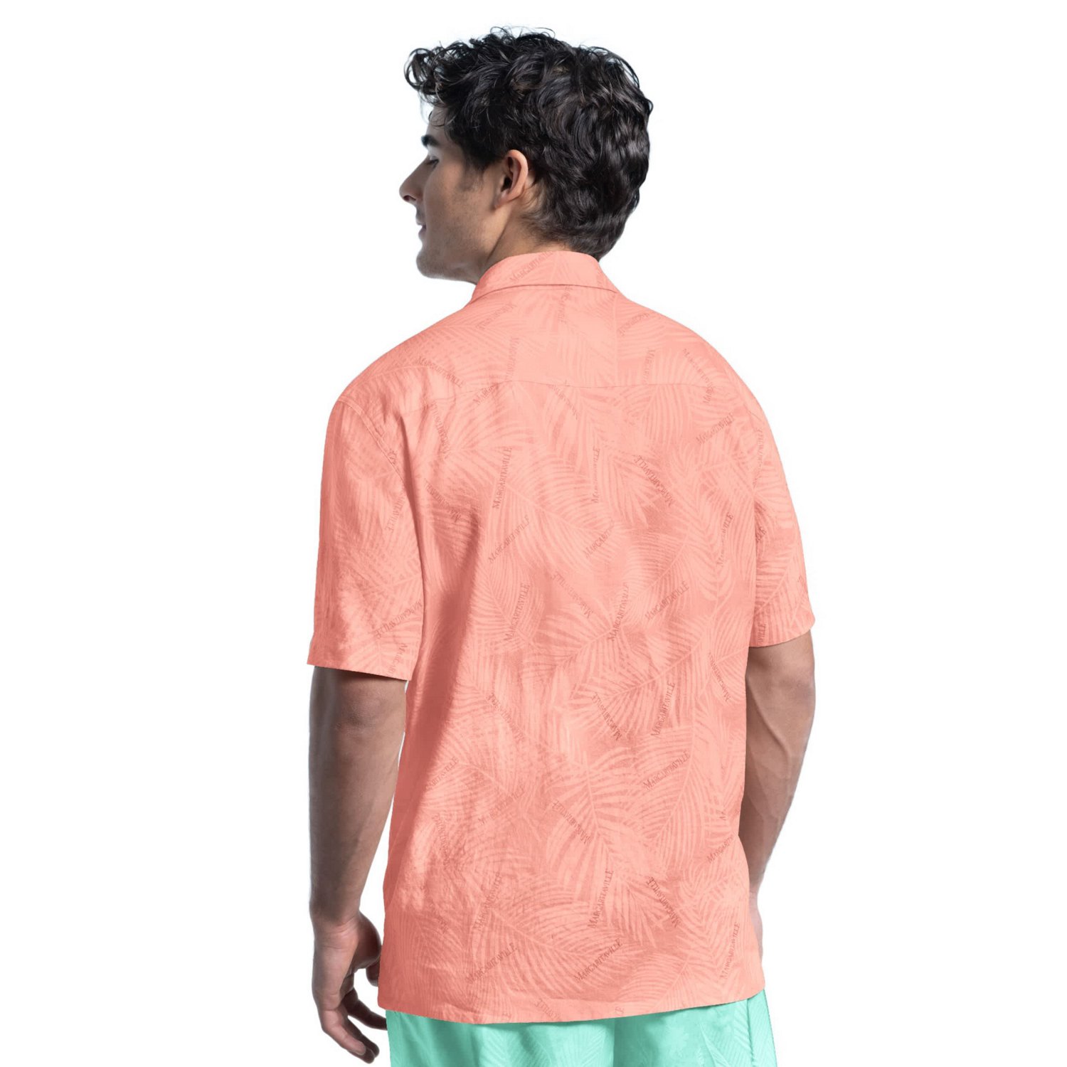 Margaritaville Houston Astros Linen Party Button-Up Shirt