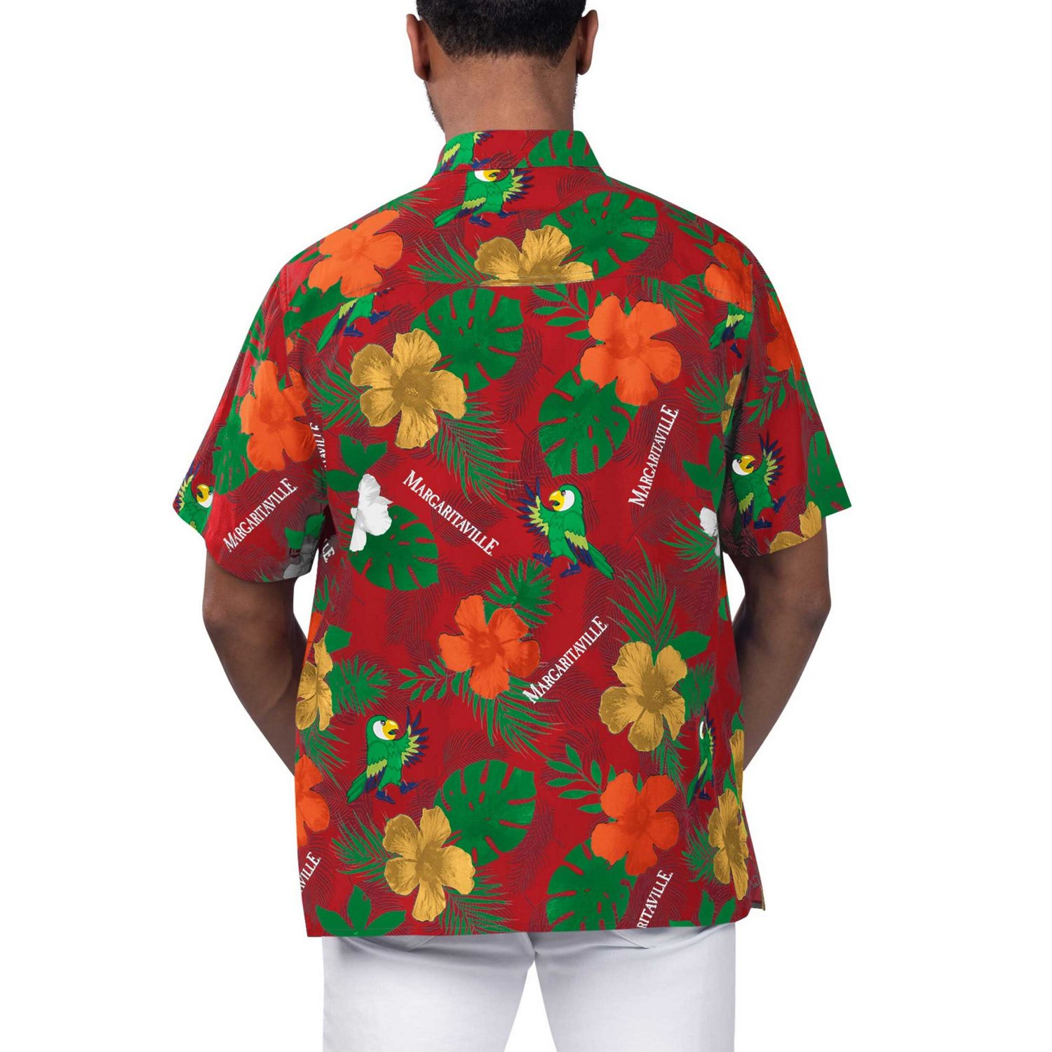 Margaritaville St Louis Cardinals Island Life Floral Party Button-Up Shirt