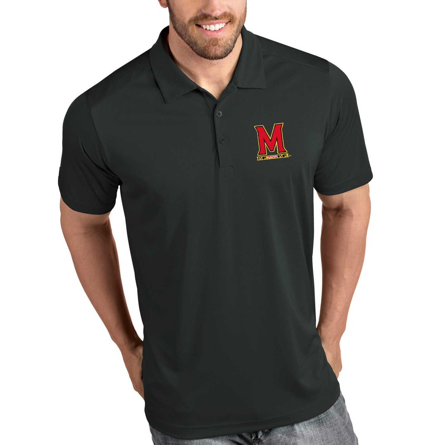 Maryland Terrapins Antigua Tribute Polo -