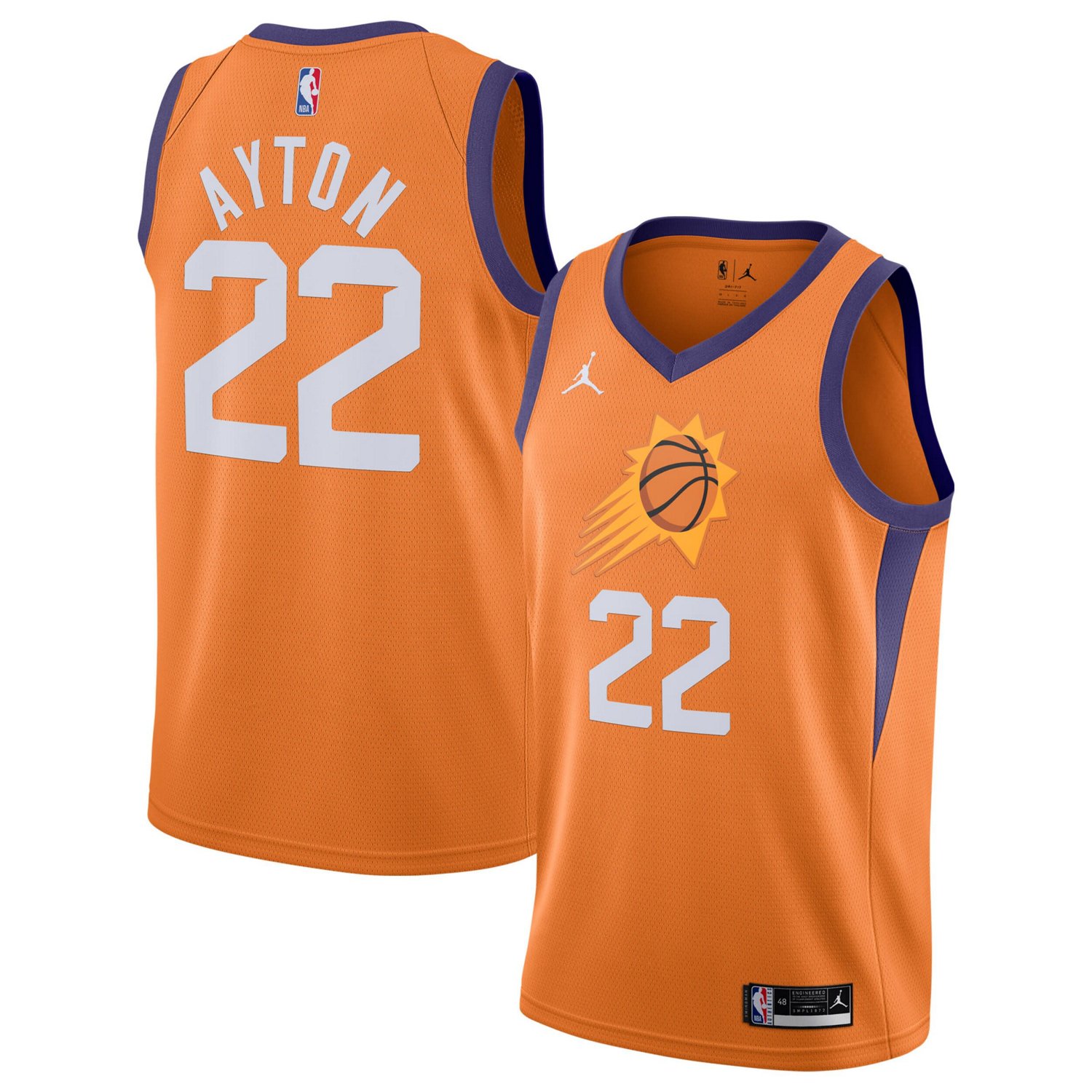 Men's Jordan Brand Deandre Ayton Phoenix Suns 2020/21 Swingman Jersey - Statement Edition