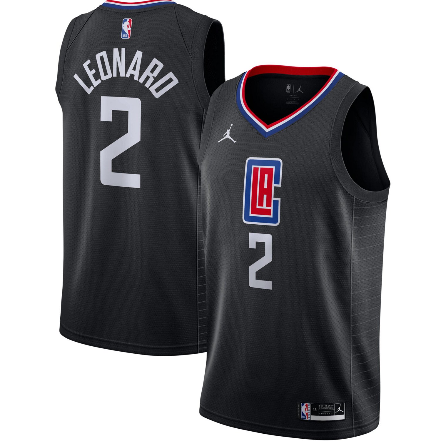 Men's Jordan Brand Kawhi Leonard LA Clippers 2020/21 Swingman Jersey - Statement Edition                                         - view number 1