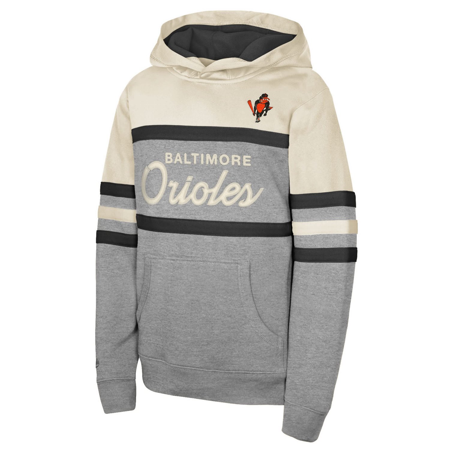 Men's Mitchell  Ness Baltimore Orioles Head Coach Pullover Hoodie - view number 2