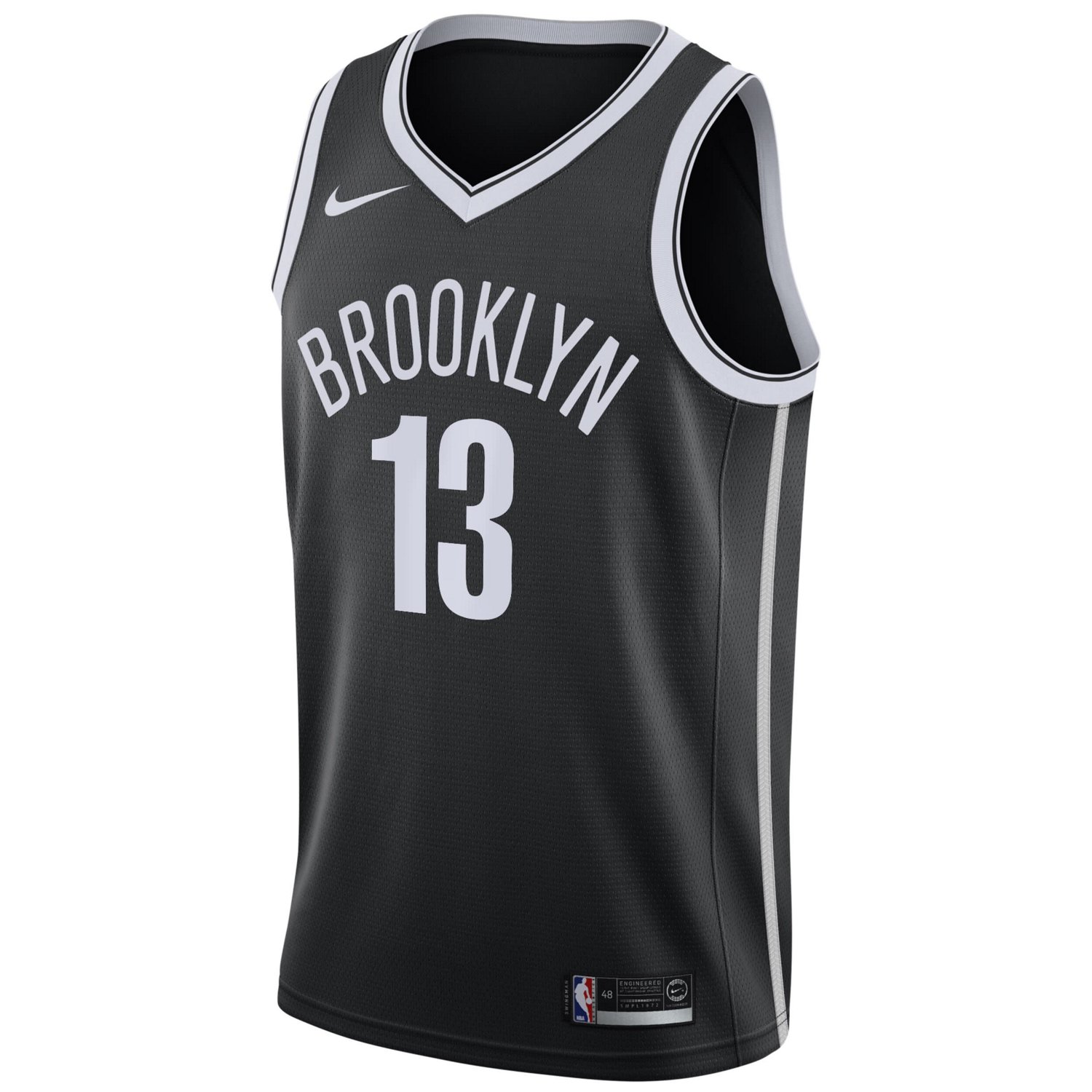 Nike Brooklyn Nets Men s Icon Swingman Jersey James Harden Black