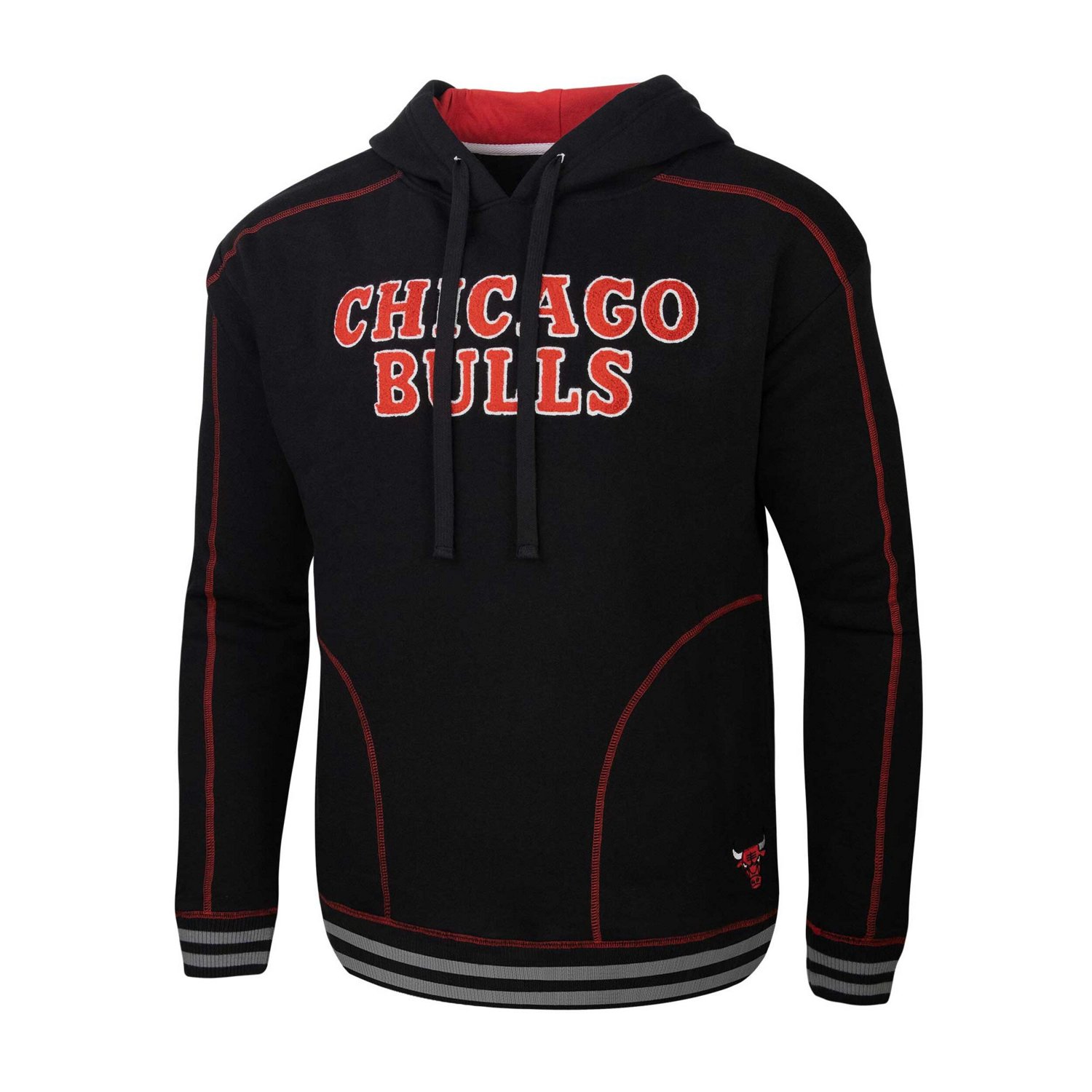 Men's Stadium Essentials Chicago Bulls Baseline Pullover Hoodie                                                                  - view number 2