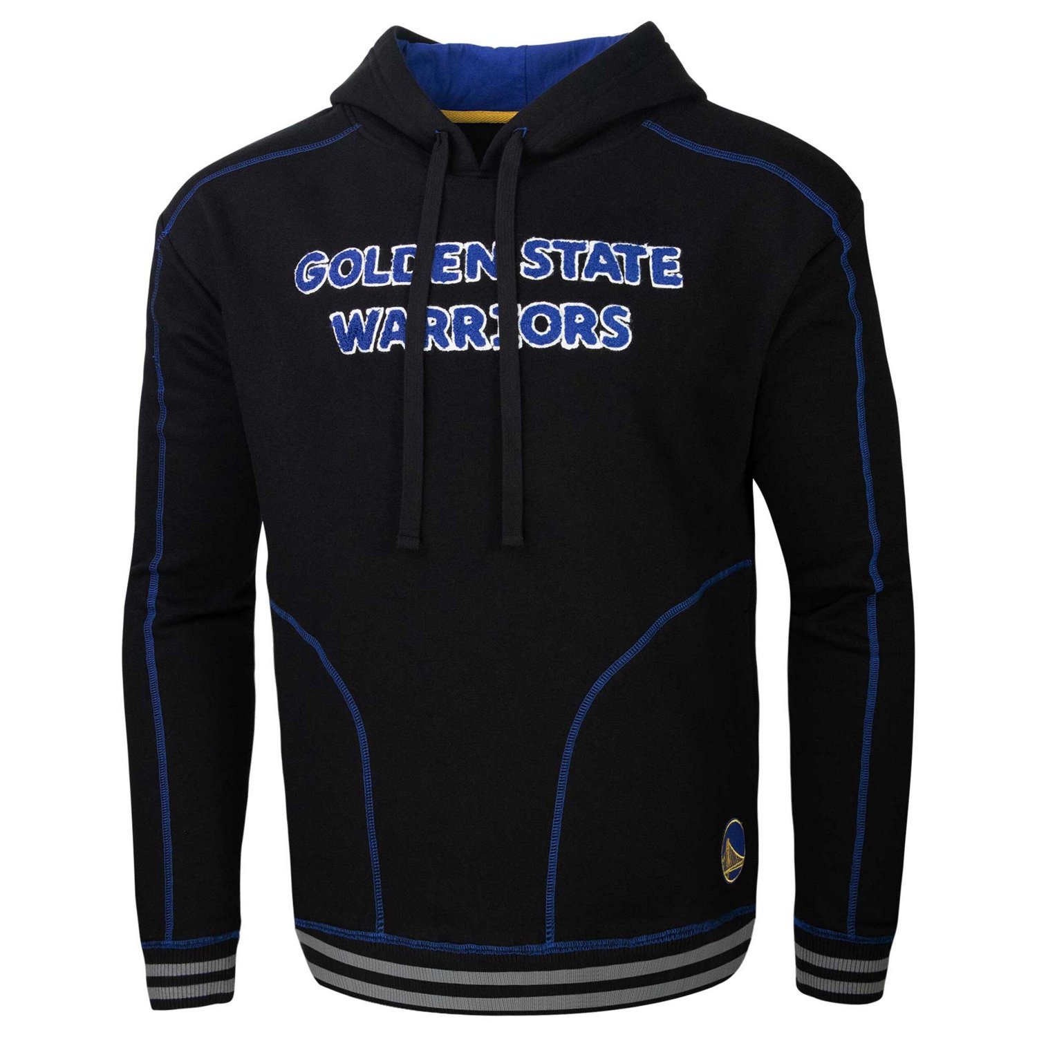 Men's Stadium Essentials Golden State Warriors Baseline Pullover Hoodie                                                          - view number 2