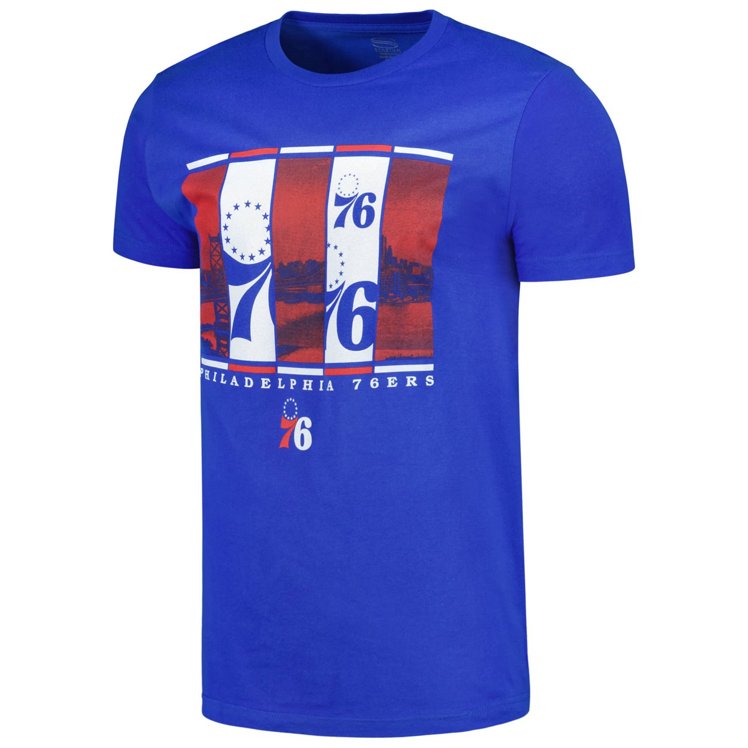 Men's Stadium Essentials Philadelphia 76ers City Skyline T-Shirt                                                                 - view number 2