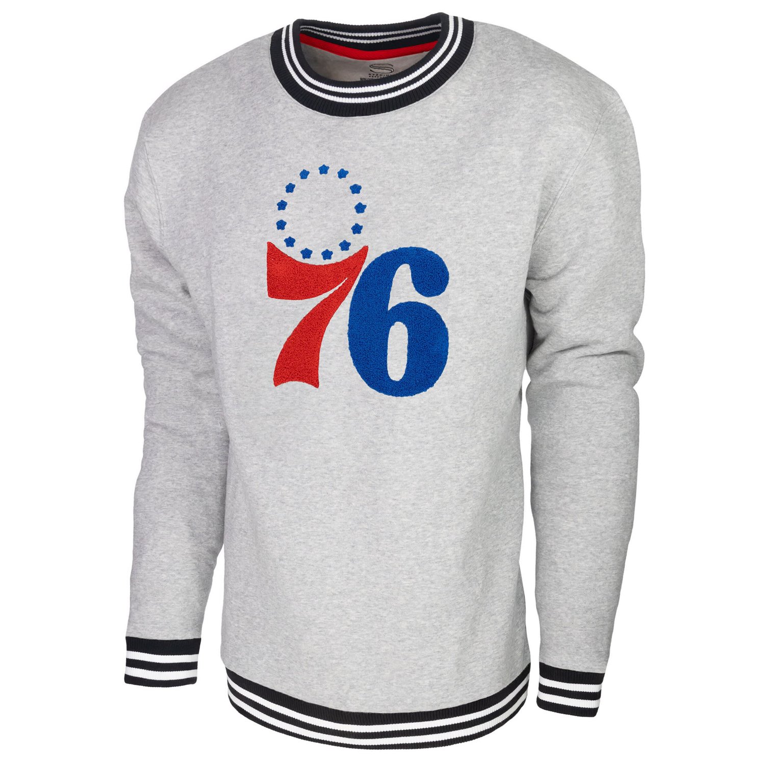 Men's Stadium Essentials Philadelphia 76ers Club Level Pullover Sweatshirt - view number 2