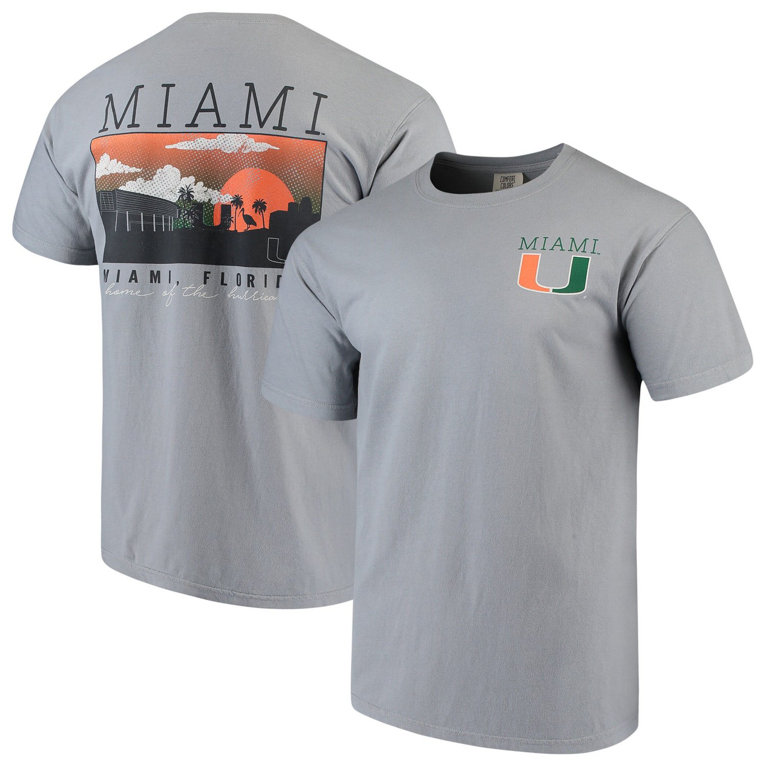Miami Hurricanes Comfort Colors Campus Scenery T-Shirt - view number 1