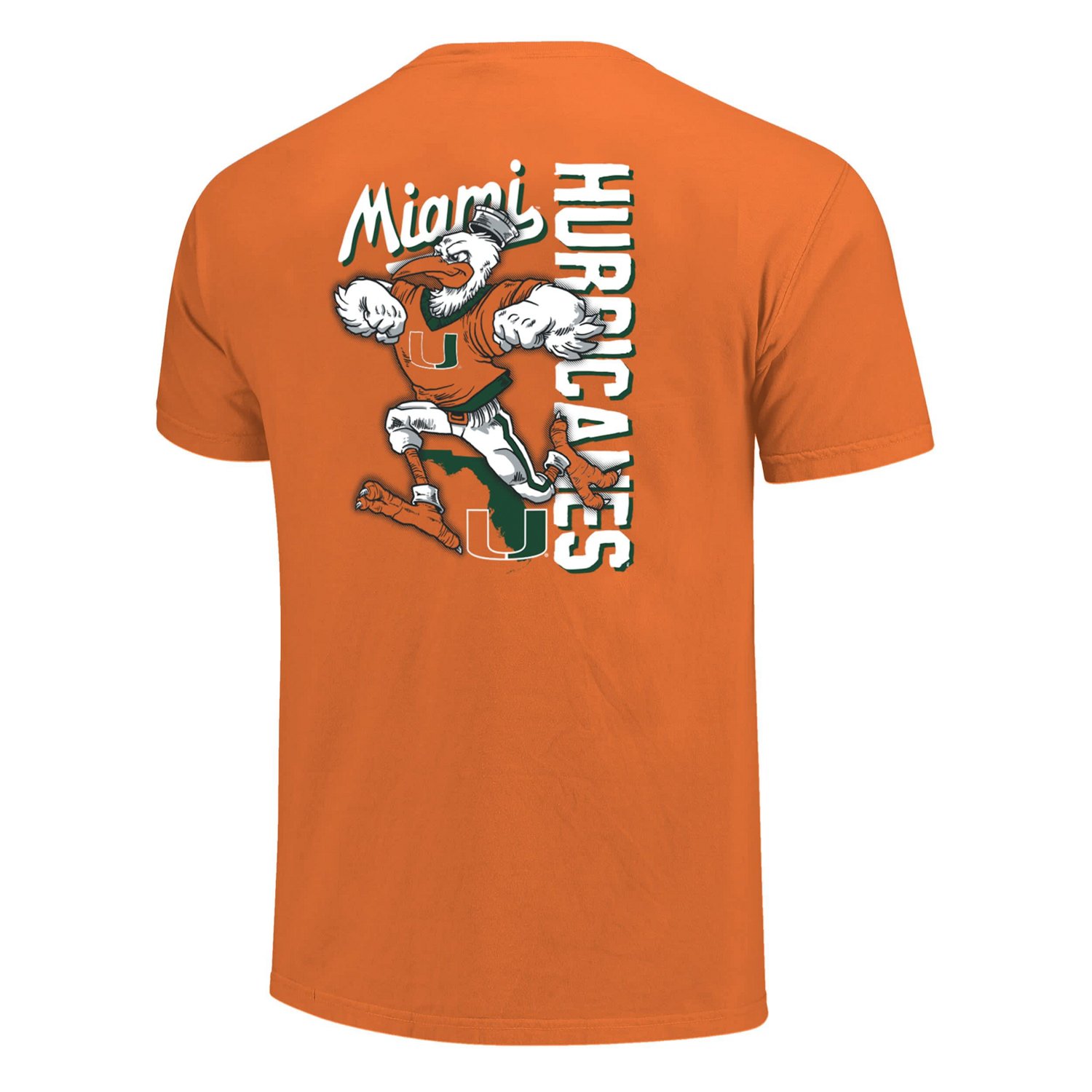 Miami Hurricanes Sketched Mascot Comfort Colors T-Shirt - view number 3