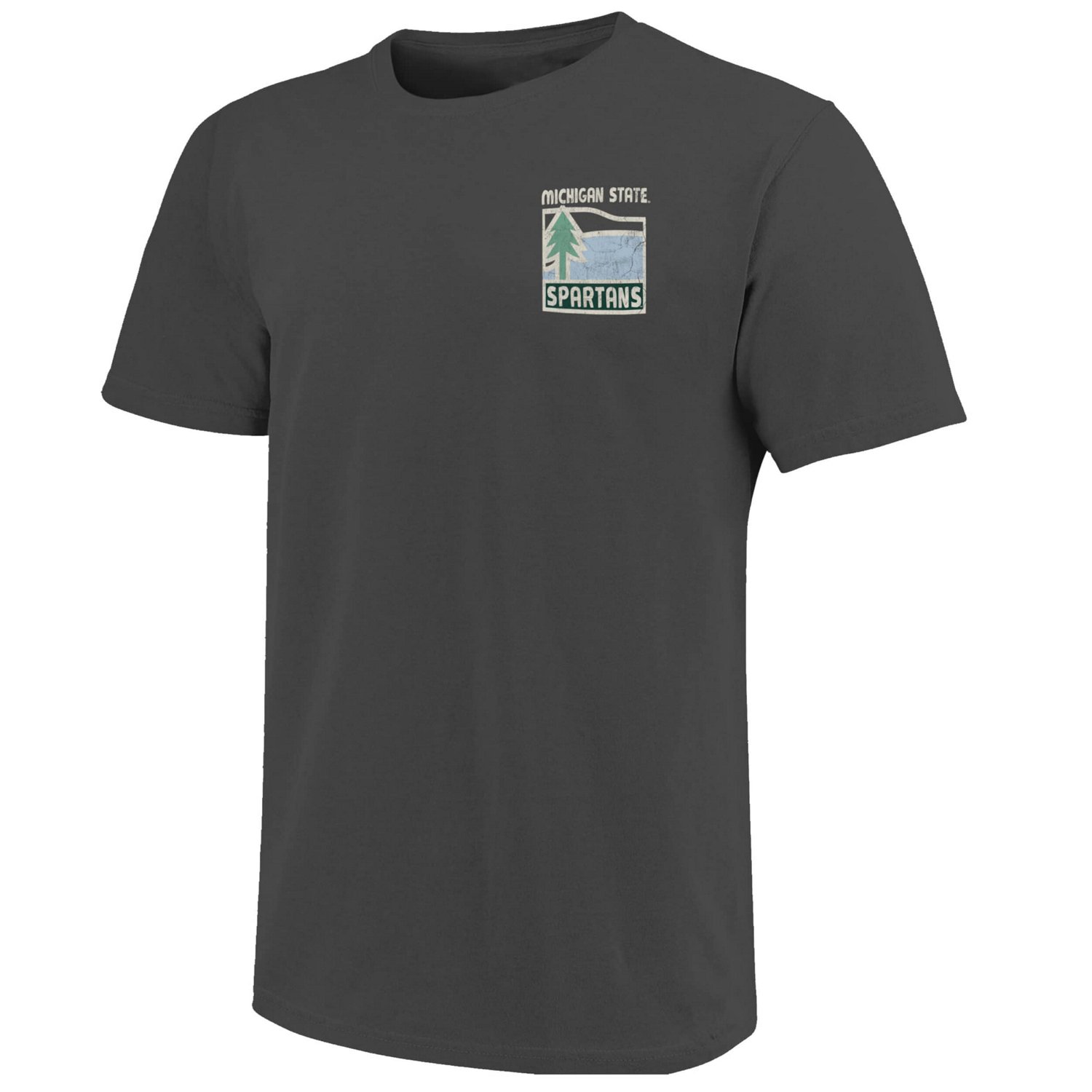 Michigan State Spartans Comfort Colors Minimal Vista Distressed Graphics T-Shirt - view number 2