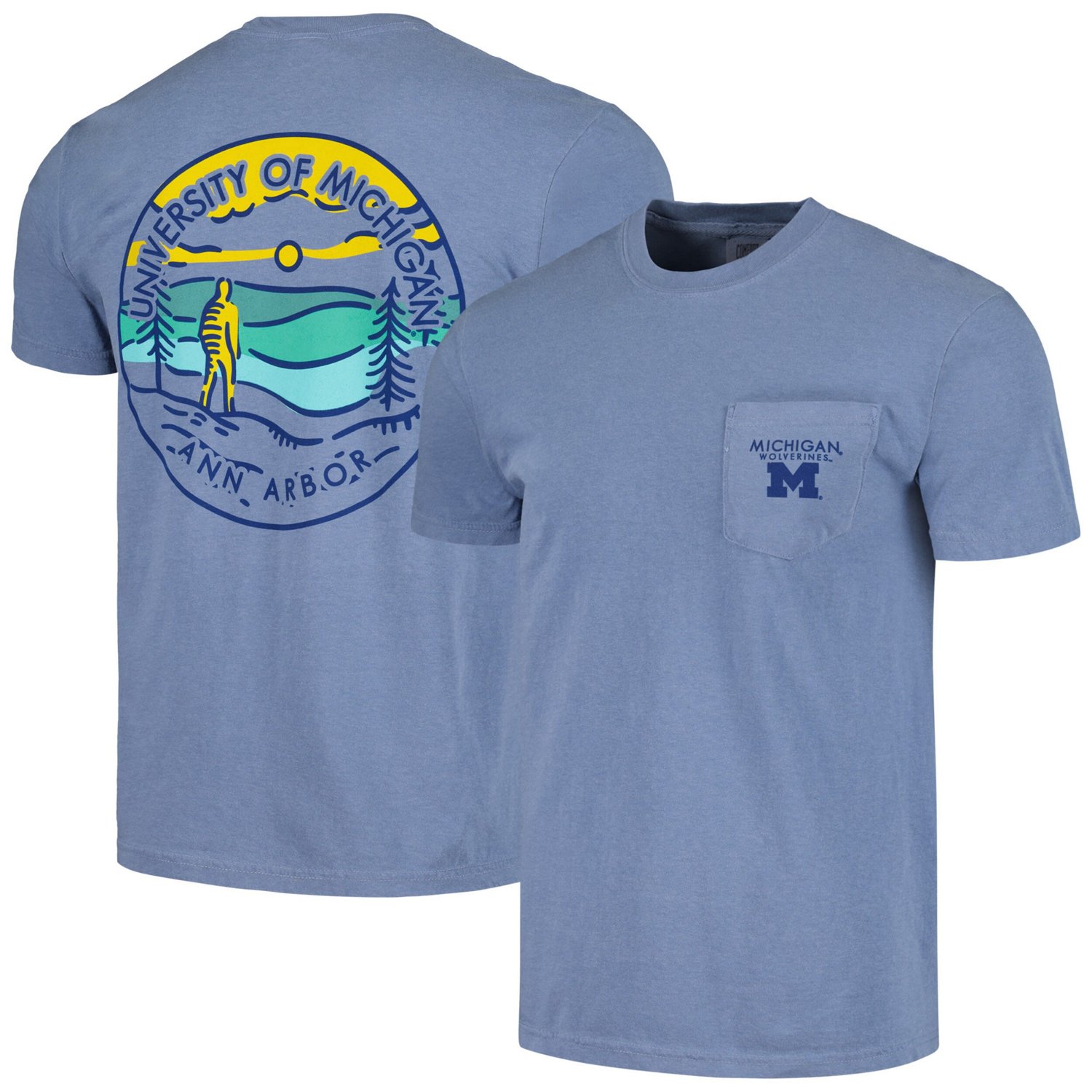 Michigan Wolverines Circle Scene Comfort Colors T-Shirt - view number 1