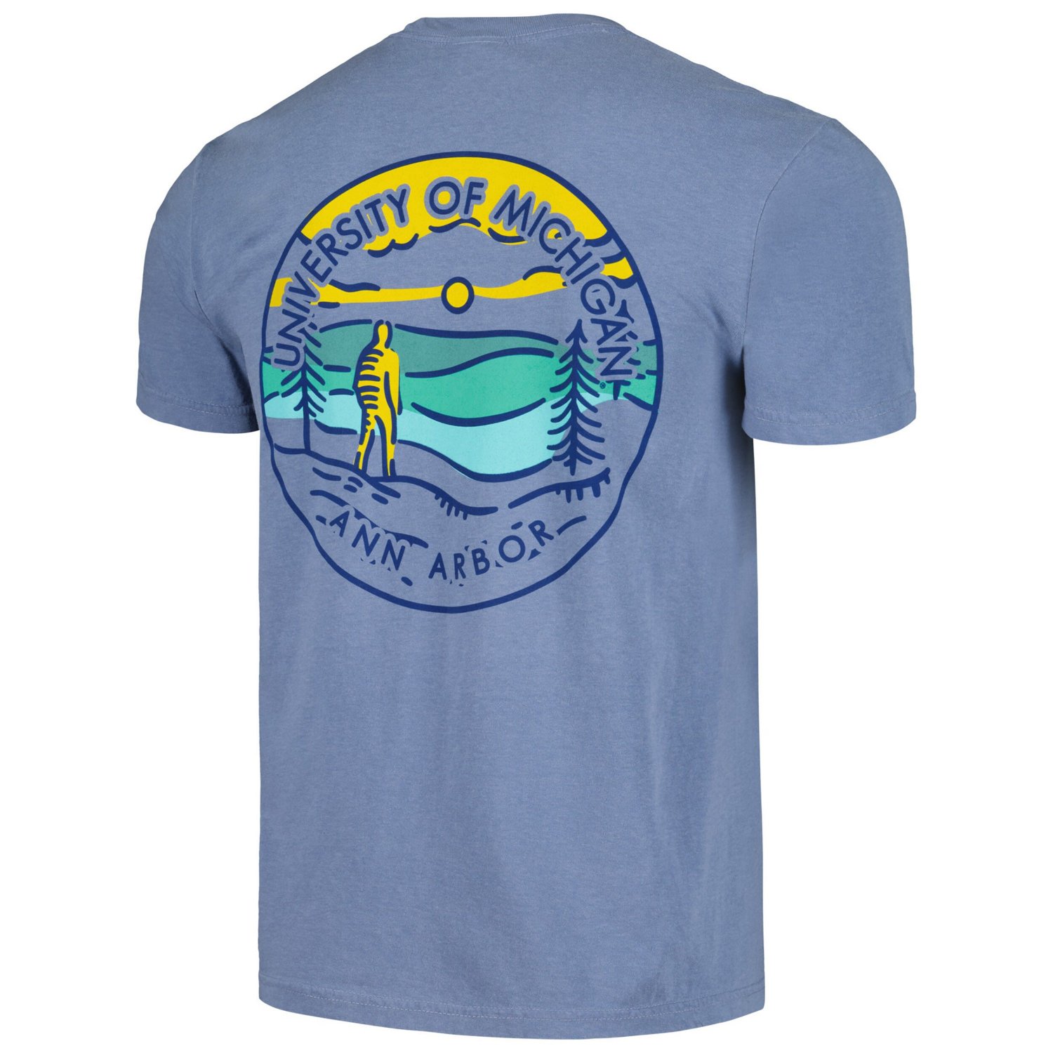 Michigan Wolverines Circle Scene Comfort Colors T-Shirt - view number 3