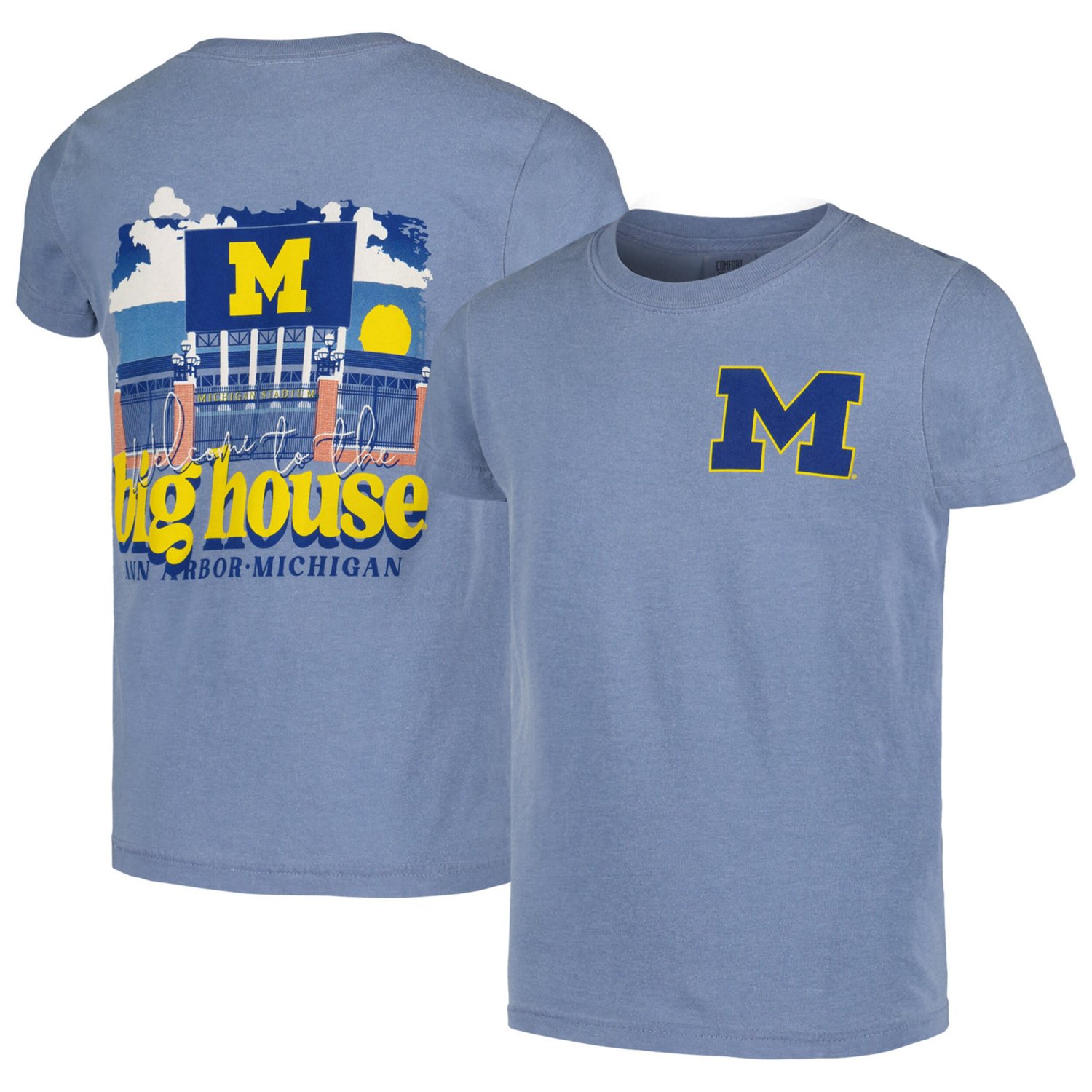 Michigan Wolverines Hyperlocal Comfort Colors T-Shirt                                                                            - view number 1