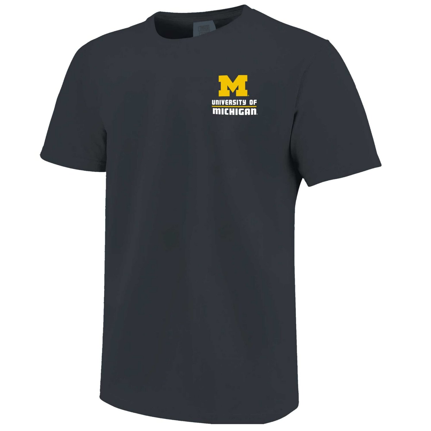 Michigan Wolverines Striped Campus Skyline T-Shirt - view number 2