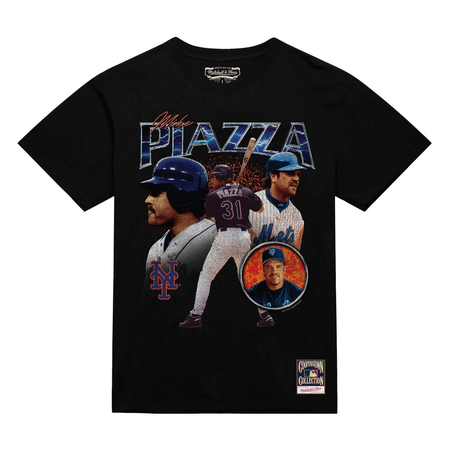 Mike Piazza New York Mets 2000 Subway Series 25th Anniversary Power T-Shirt - view number 2
