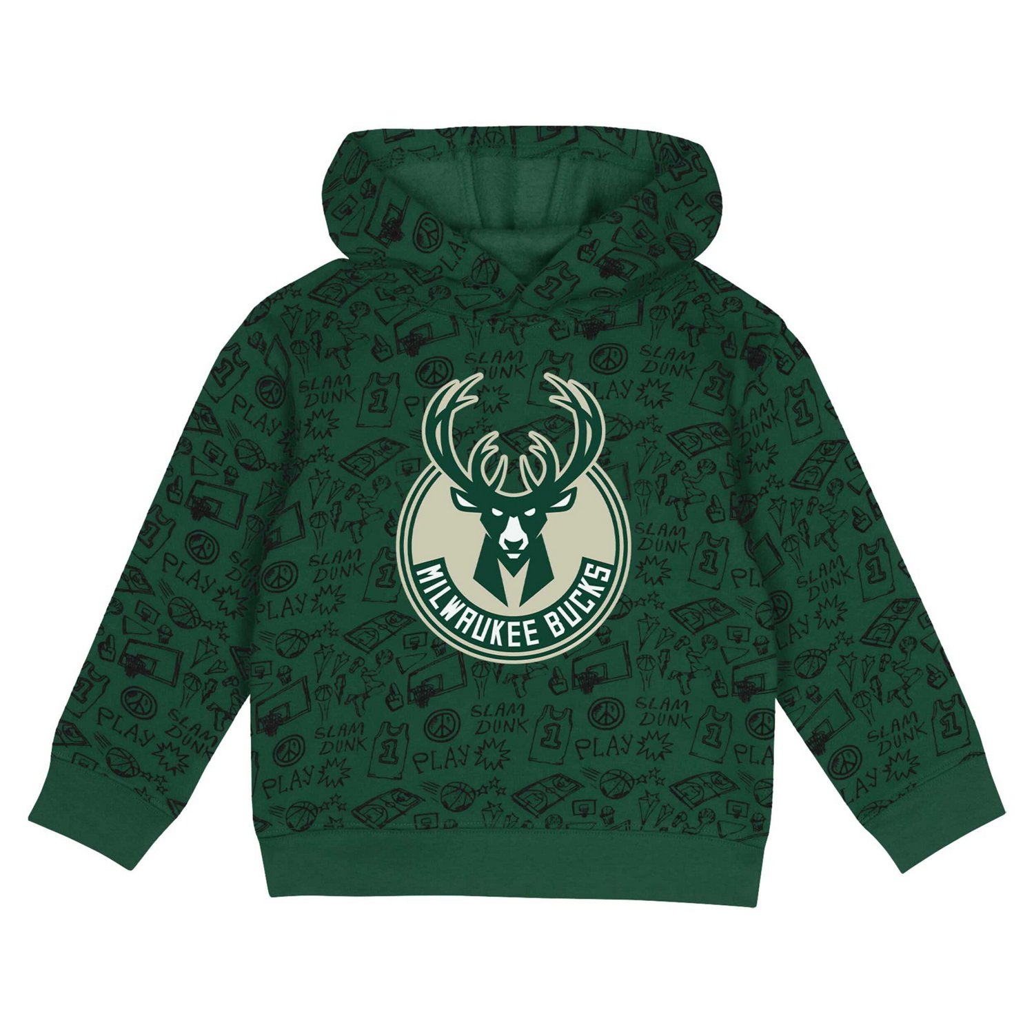Milwaukee Bucks Give and Go Pullover Hoodie and Sweatpants Set - view number 2
