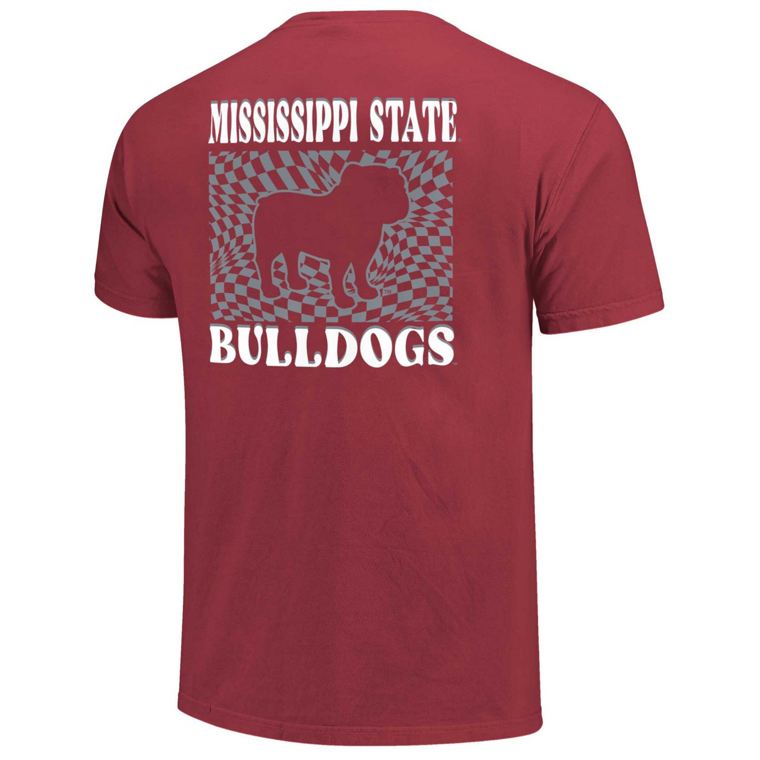 Mississippi State Bulldogs Comfort Colors Checkered Mascot T-Shirt - view number 3