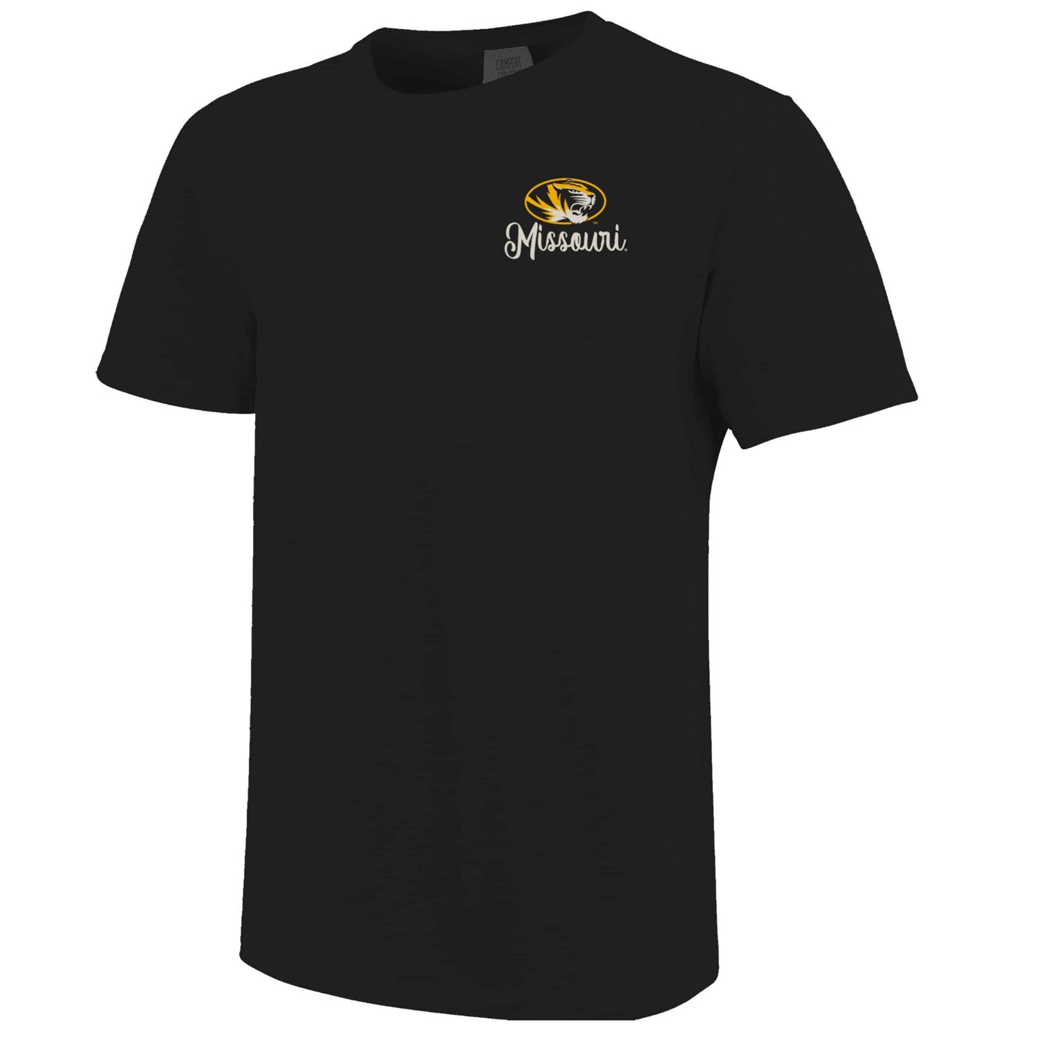 Missouri Tigers Comfort Colors Campus Scene Drawing Script T-Shirt - view number 2
