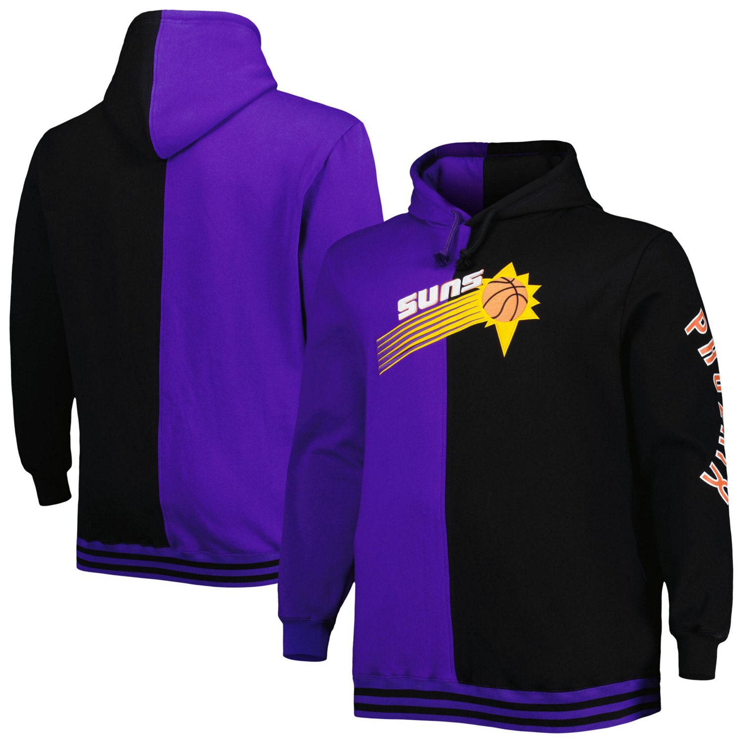 Mitchell  Ness /Black Phoenix Suns Big  Tall Hardwood Classics Split Pullover Hoodie                                             - view number 1
