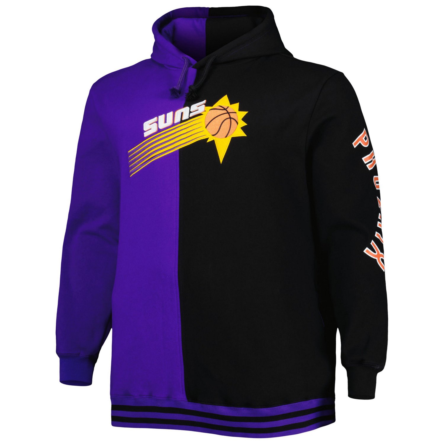 Mitchell  Ness /Black Phoenix Suns Big  Tall Hardwood Classics Split Pullover Hoodie                                             - view number 2