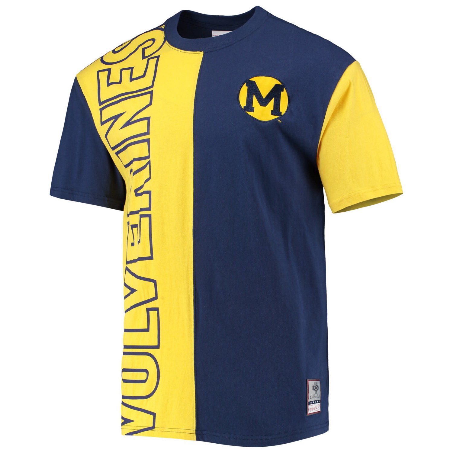 Mitchell  Ness /Maize Michigan Wolverines Play By Play 20 T-Shirt - view number 2