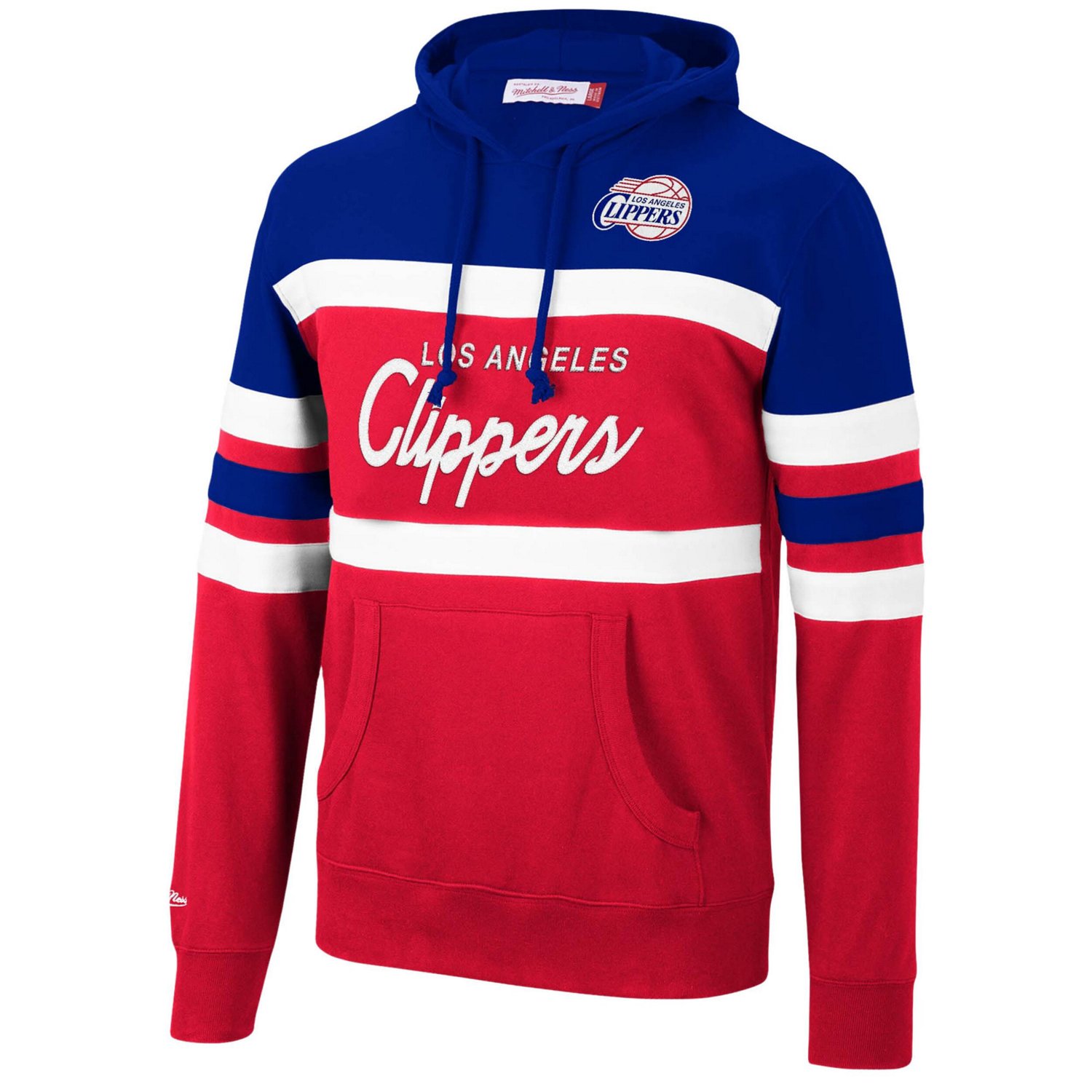 Mitchell  Ness /Red LA Clippers Head Coach Pullover Hoodie                                                                       - view number 2