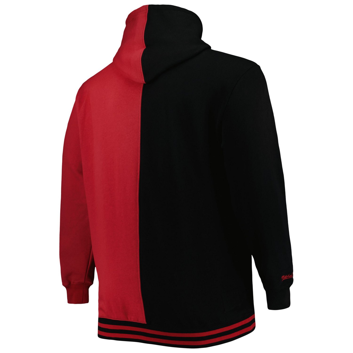 Mitchell  Ness /Red Miami Heat Big  Tall Hardwood Classics Split Pullover Hoodie                                                 - view number 3