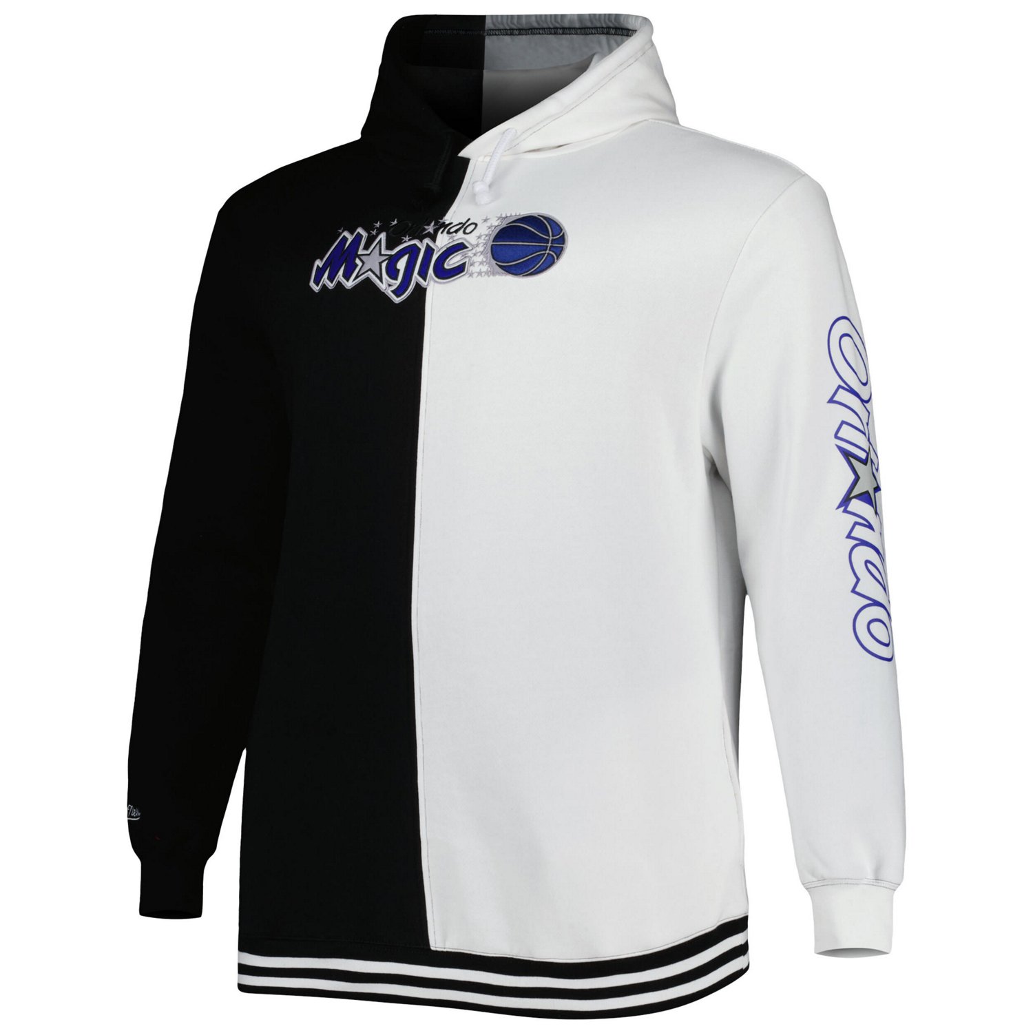 Mitchell  Ness /White Orlando Magic Big Tall Hardwood Classics Split Pullover Hoodie