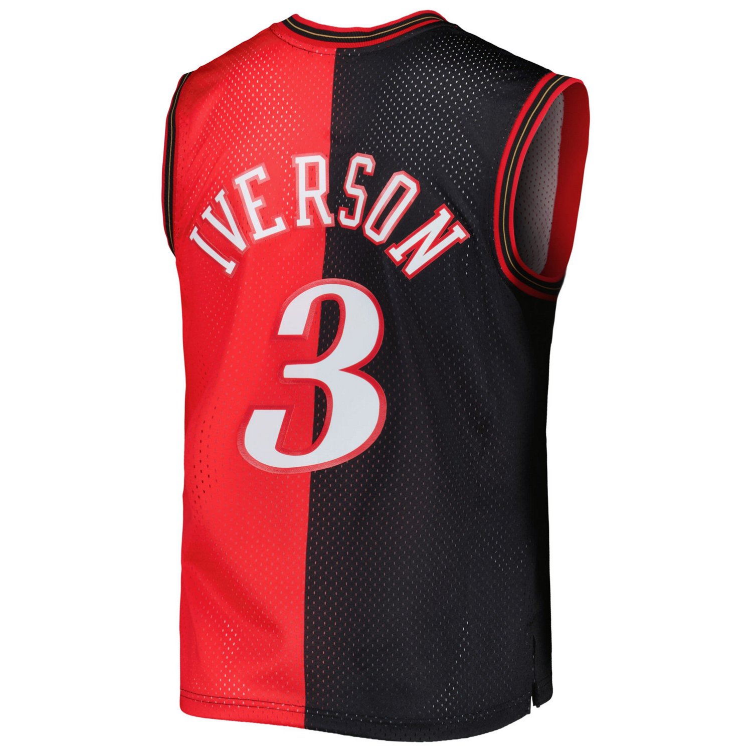 売れ筋商品|||ミッチェル&ネス Tシャツ トップス レディース Men's Allen Iverson Red Philadelphia 76ers Hardwood Classics Lunar New Year Swingman Jersey Red Men's Philadelphia 76ers Allen Iverson Mitchell & Ness Black