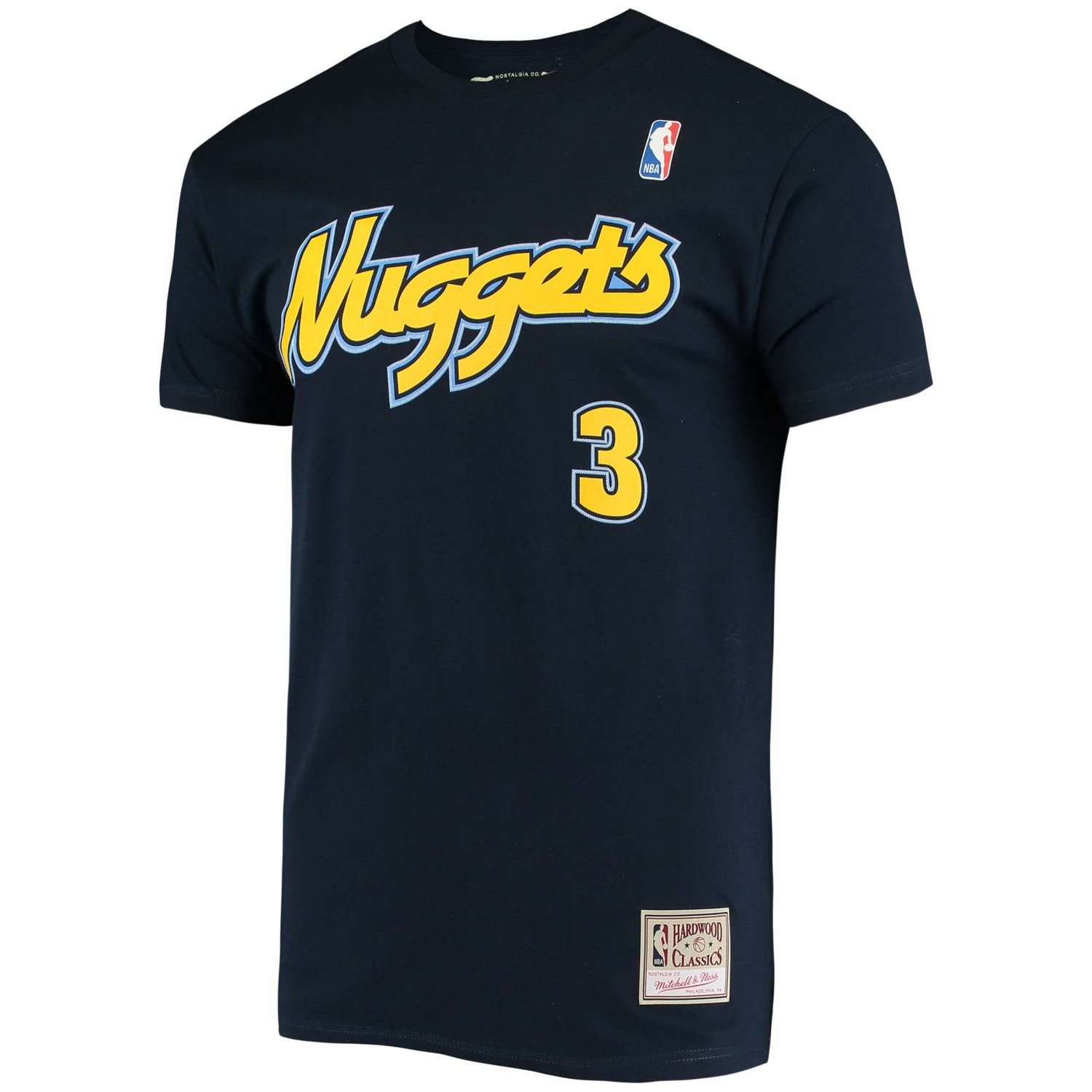 Mitchell  Ness Allen Iverson Denver Nuggets Hardwood Classics Stitch Name  Number T-Shirt - view number 2